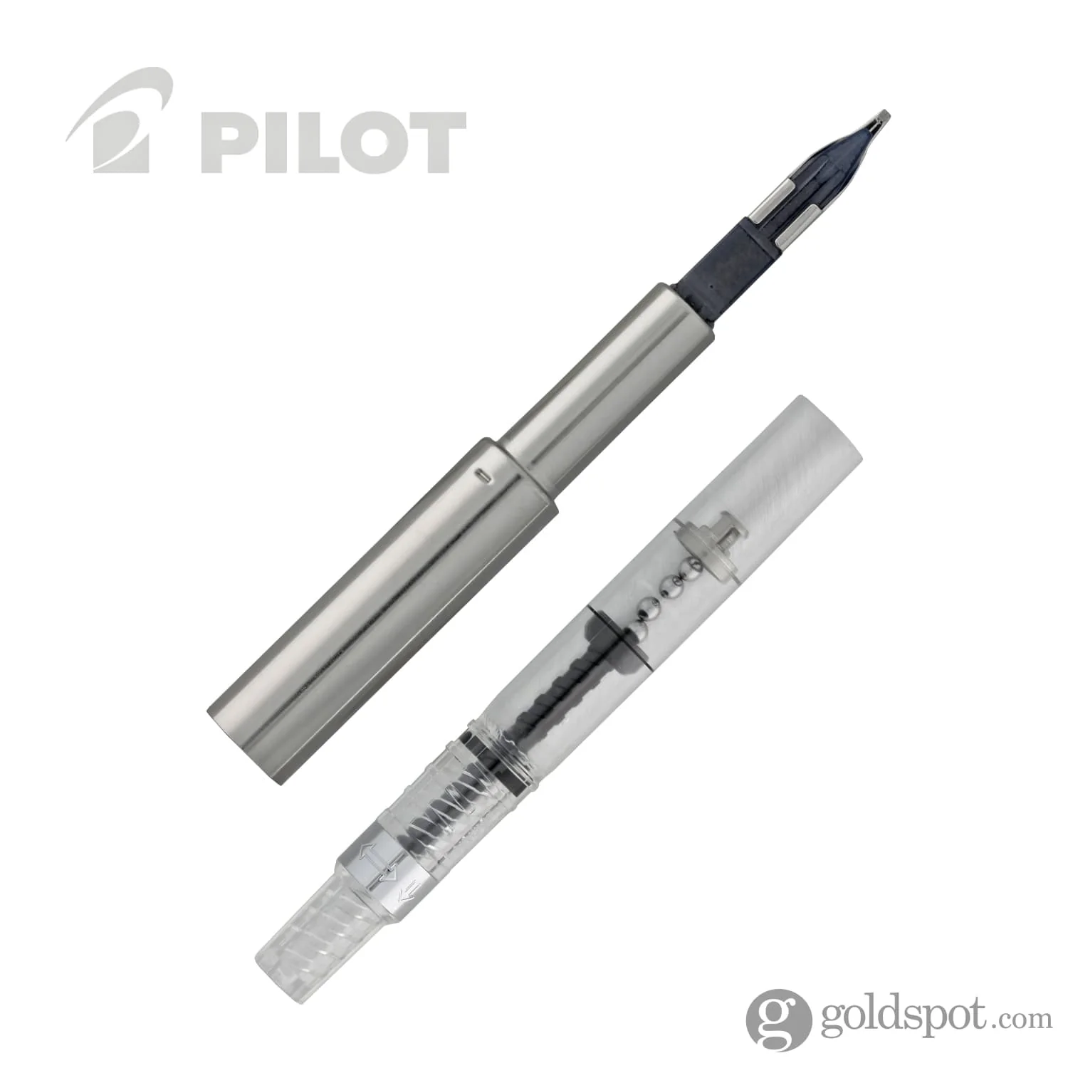 Pilot Namiki Vanishing Point Replacement Nib Converter Set in Rhodium - 18K White Gold Nib