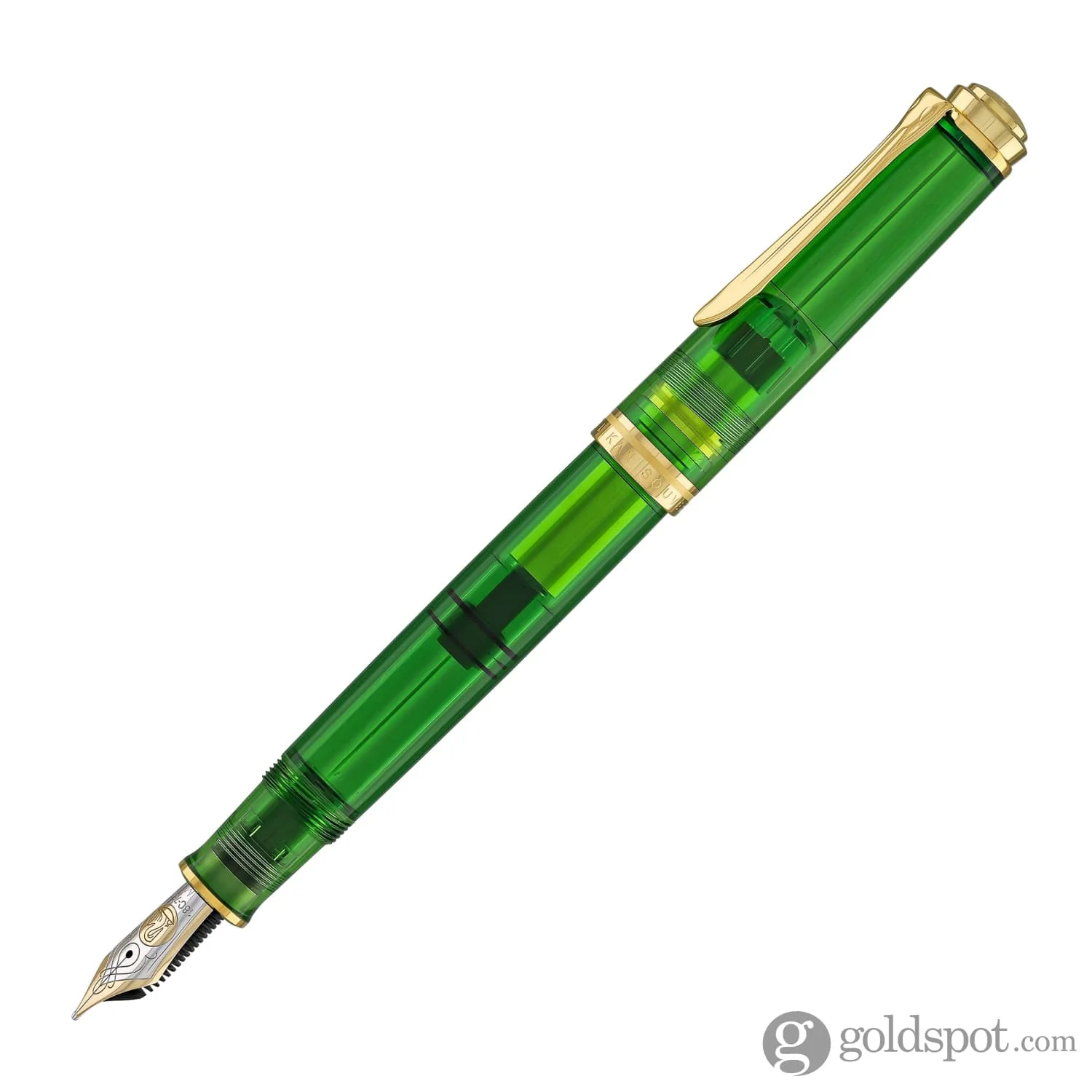 5062-pelikan-souveran-m800-fountain-pen-in-green-demonstrator-with-gold-trim-18k-gold-2.webp Pelikan Souveran M800 Fountain Pen in Green Demonstrator with Gold Trim - 18K Gold
