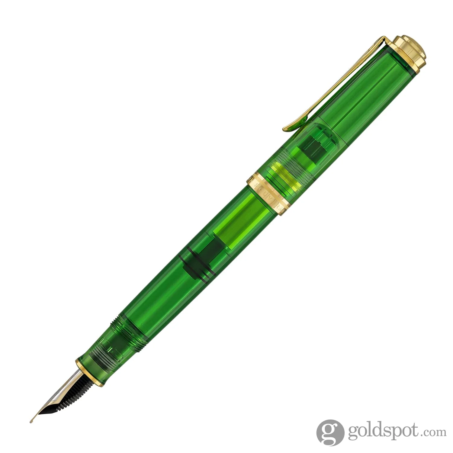 5062-pelikan-souveran-m800-fountain-pen-in-green-demonstrator-with-gold-trim-18k-gold-3.webp Pelikan Souveran M800 Fountain Pen in Green Demonstrator with Gold Trim - 18K Gold