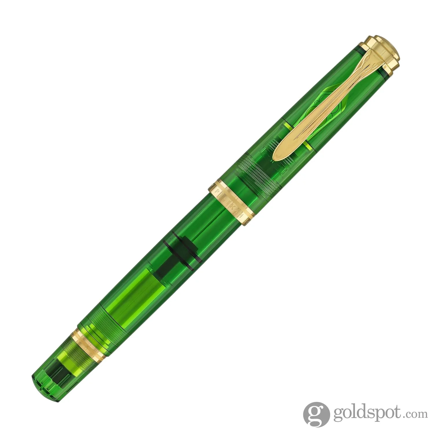 5062-pelikan-souveran-m800-fountain-pen-in-green-demonstrator-with-gold-trim-18k-gold-4.webp Pelikan Souveran M800 Fountain Pen in Green Demonstrator with Gold Trim - 18K Gold