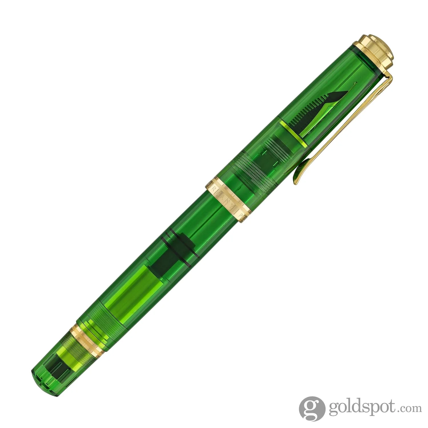 5062-pelikan-souveran-m800-fountain-pen-in-green-demonstrator-with-gold-trim-18k-gold-6.webp Pelikan Souveran M800 Fountain Pen in Green Demonstrator with Gold Trim - 18K Gold