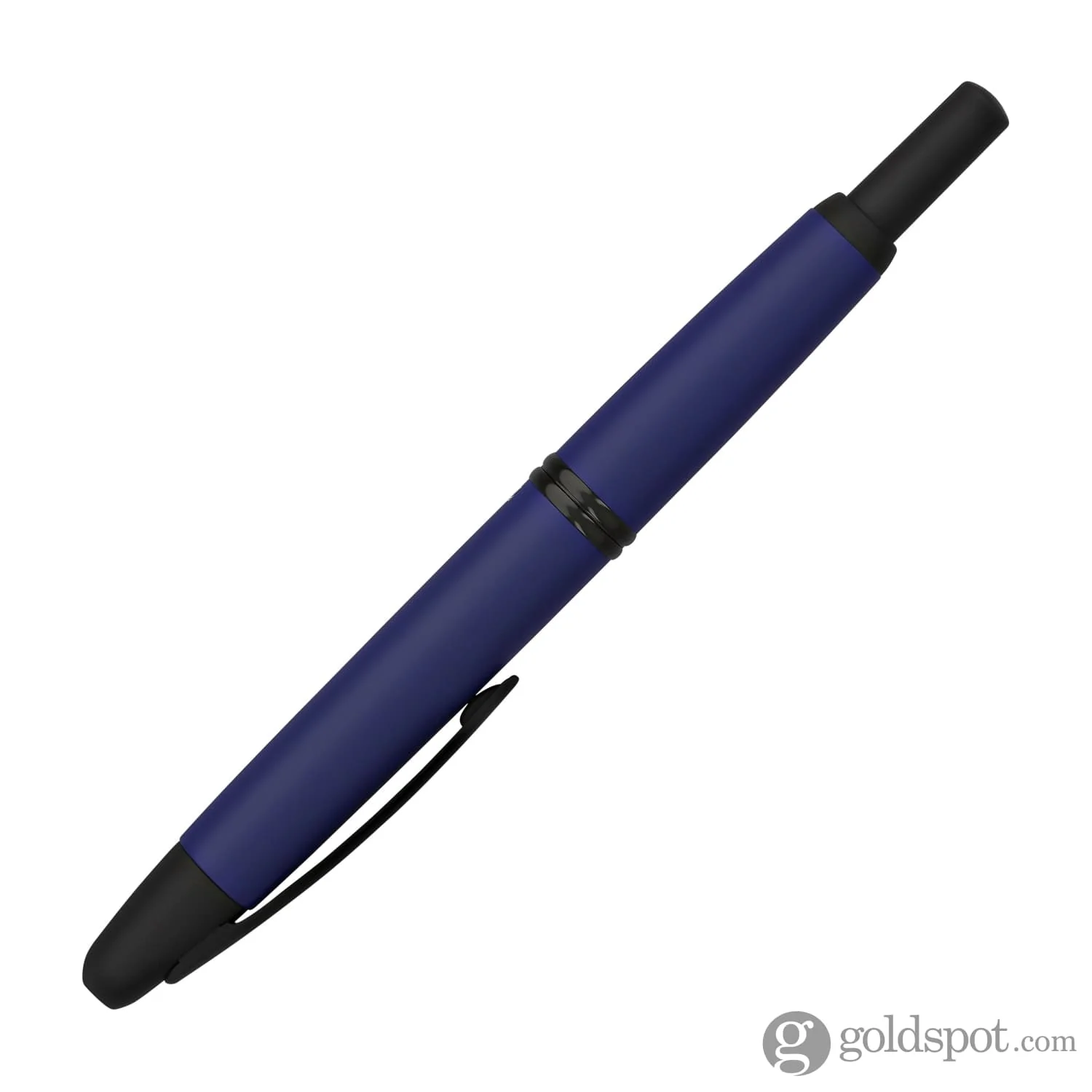 Pilot Vanishing Point Fountain Pen in Matte Blue & Black Accents - 18K Gold