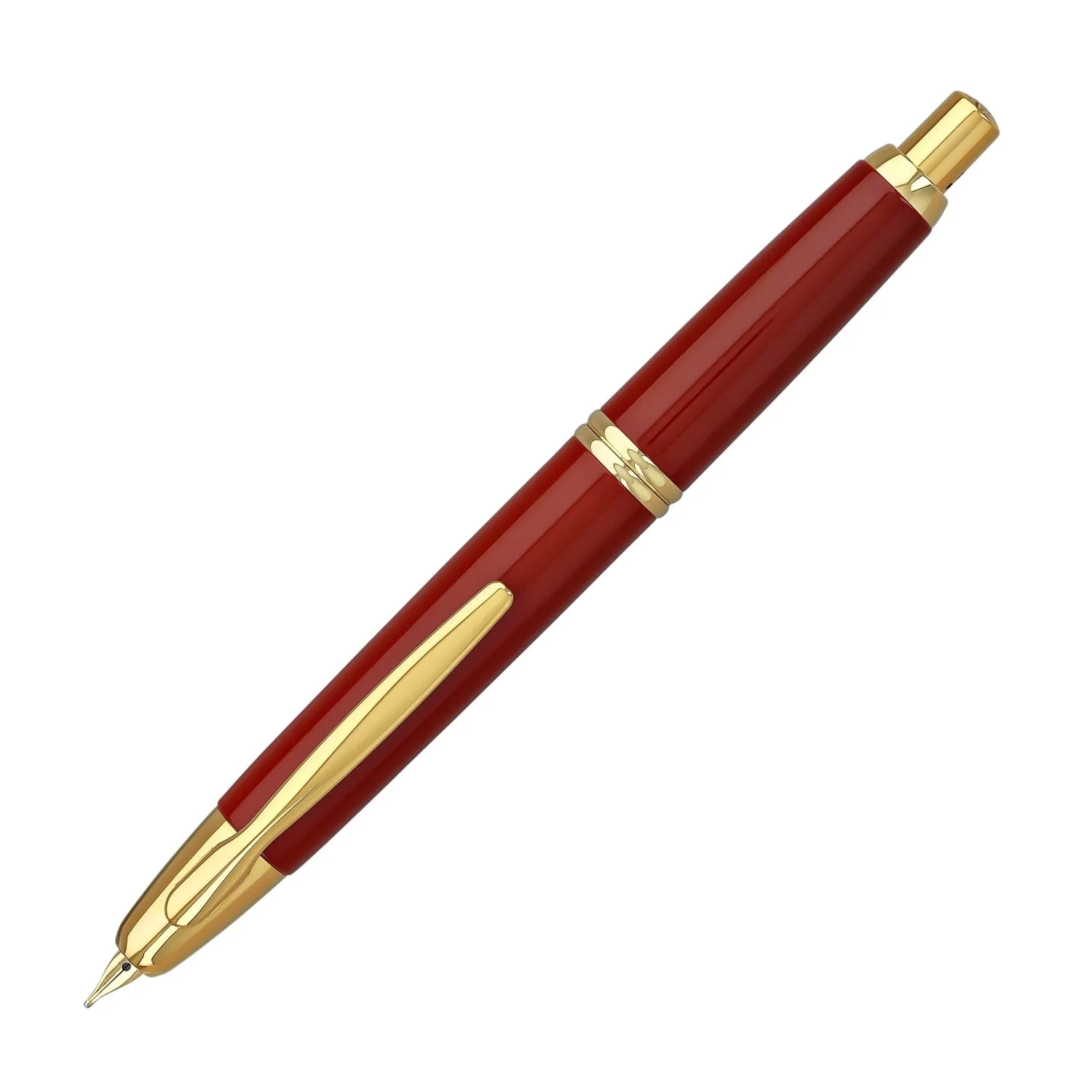 5102-pilot-vanishing-point-fountain-pen-in-red-gold-18k-gold-1.webp Pilot Vanishing Point Fountain Pen in Red & Gold - 18K Gold