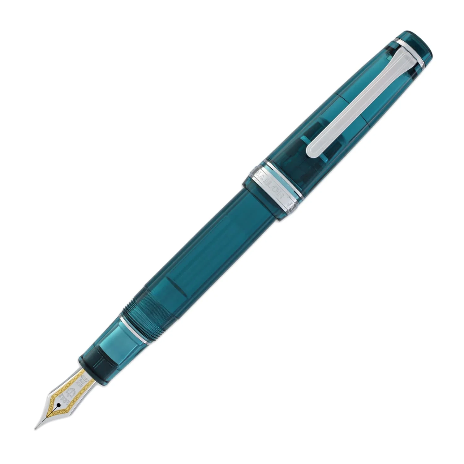 5113-sailor-pro-gear-regular-fountain-pen-in-lucky-charm-green-21kt-gold-nib-1.webp Sailor Pro Gear Regular Fountain Pen in Lucky Charm Green - 21kt Gold Nib