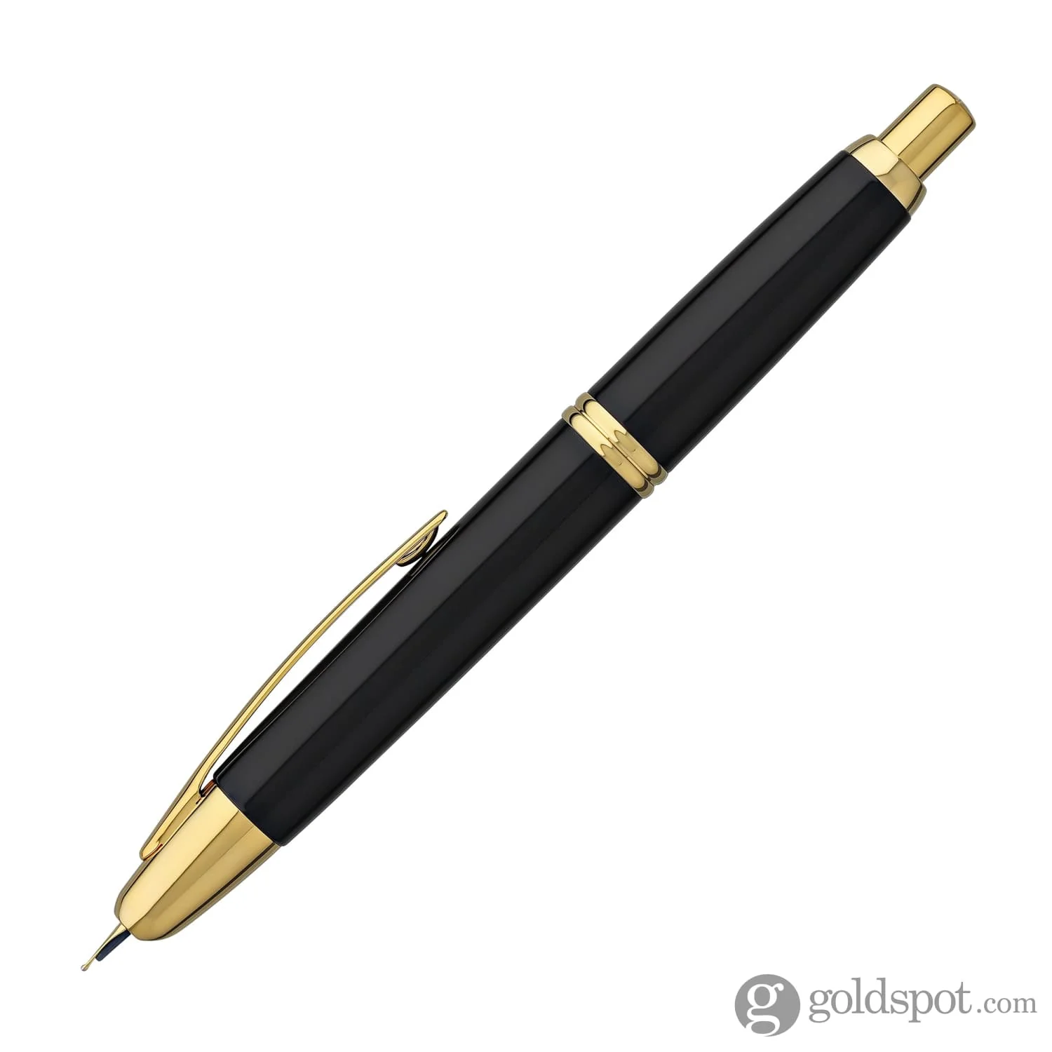 5125-pilot-vanishing-point-fountain-pen-in-black-gold-18k-gold-3.webp Pilot Vanishing Point Fountain Pen in Black & Gold - 18K Gold