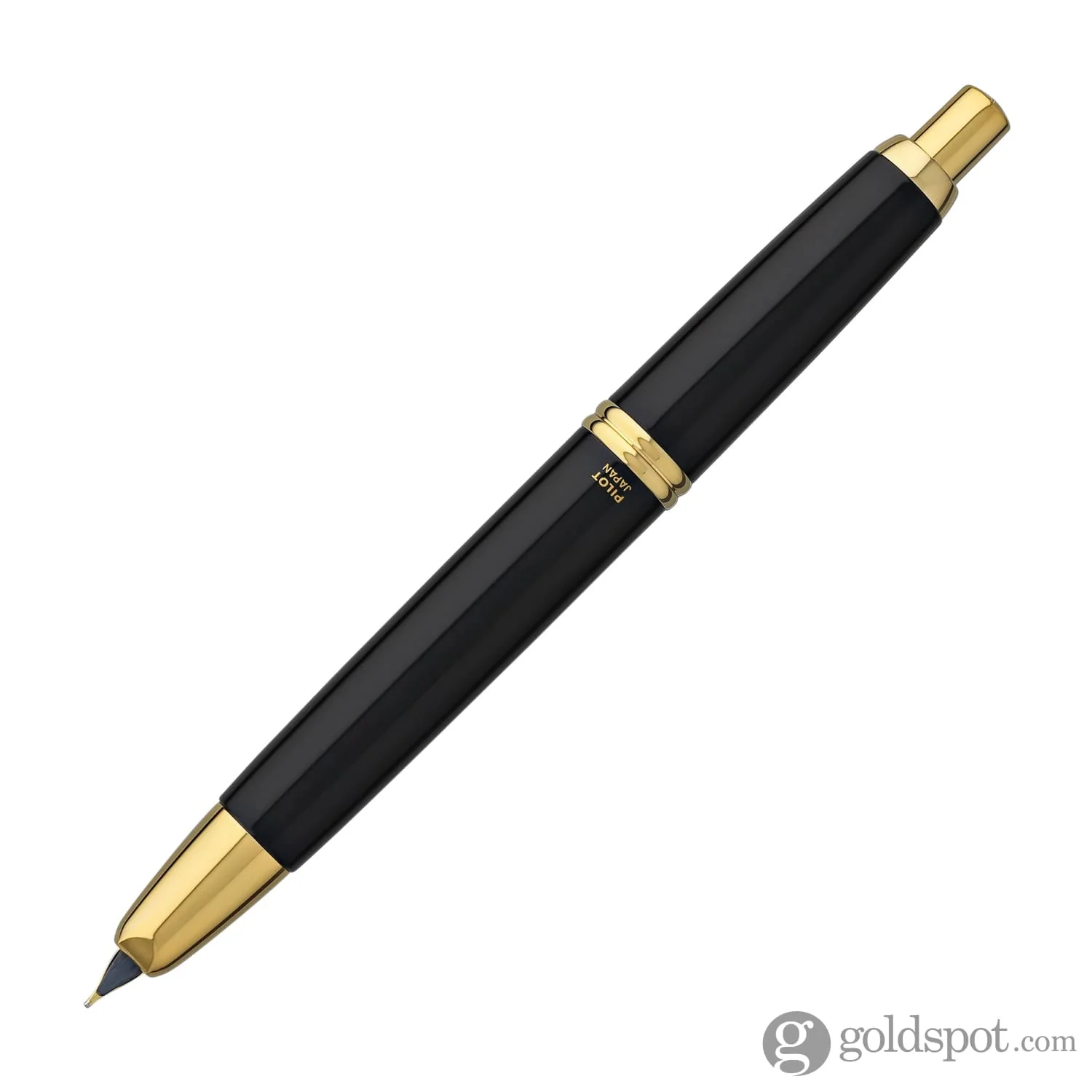 5125-pilot-vanishing-point-fountain-pen-in-black-gold-18k-gold-4.webp Pilot Vanishing Point Fountain Pen in Black & Gold - 18K Gold