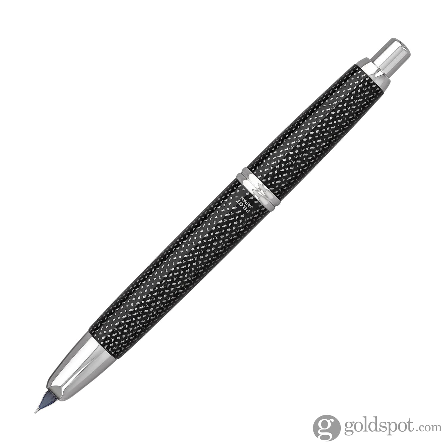 5134-pilot-vanishing-point-fountain-pen-in-black-carbonesque-rhodium-4.jpg Pilot Vanishing Point Fountain Pen in Black Carbonesque & Rhodium
