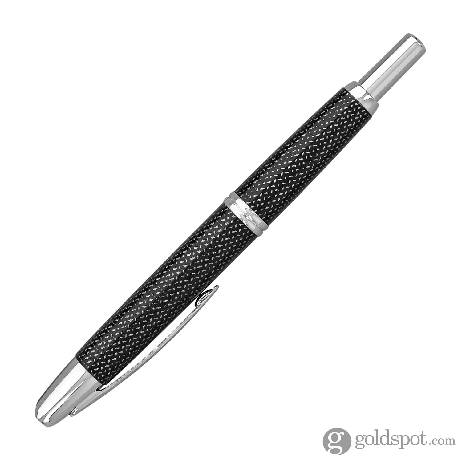 5134-pilot-vanishing-point-fountain-pen-in-black-carbonesque-rhodium-5.webp Pilot Vanishing Point Fountain Pen in Black Carbonesque & Rhodium