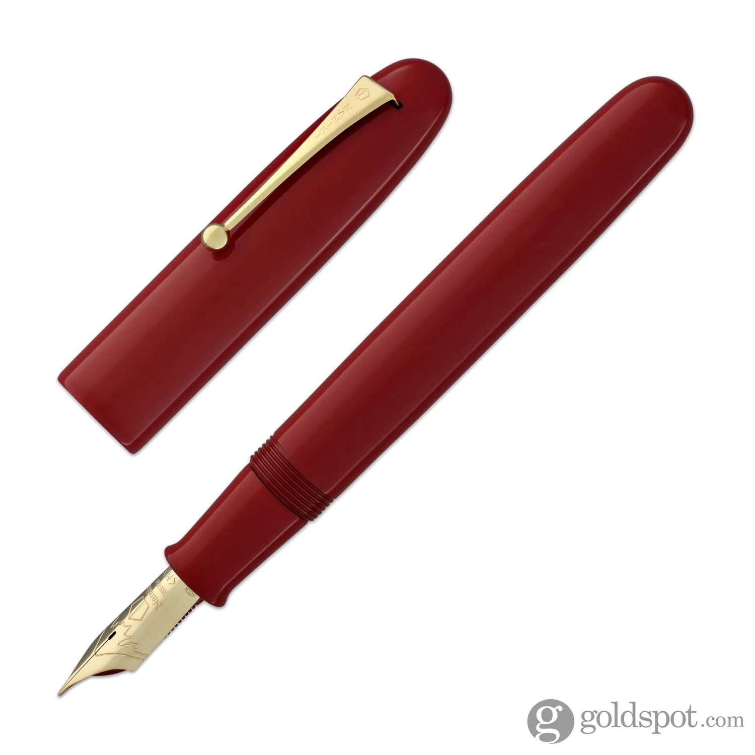 Namiki Emperor Fountain Pen in Vermilion Urushi Red - 18K Gold