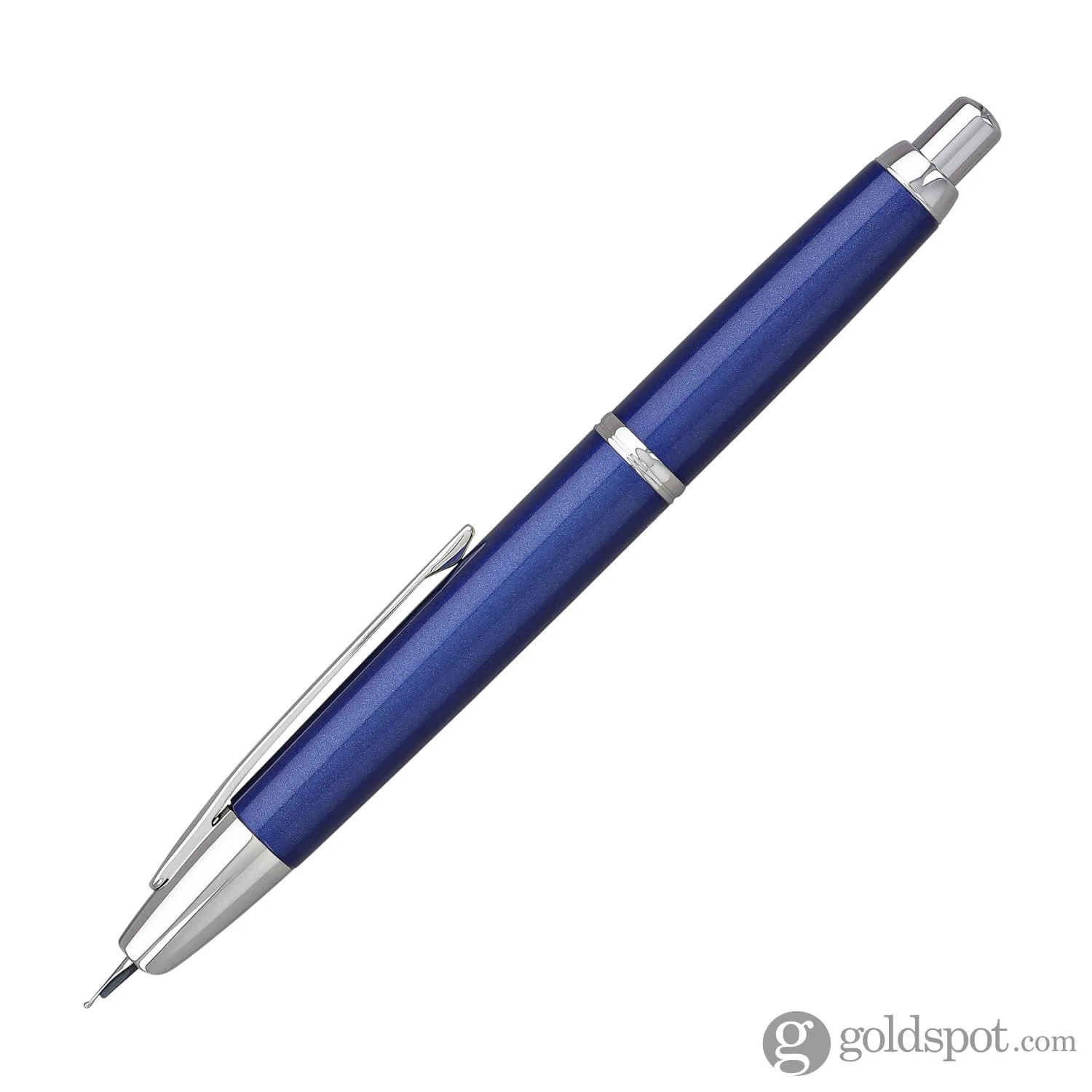Pilot Vanishing Point Decimo Fountain Pen in Navy - 18K Gold