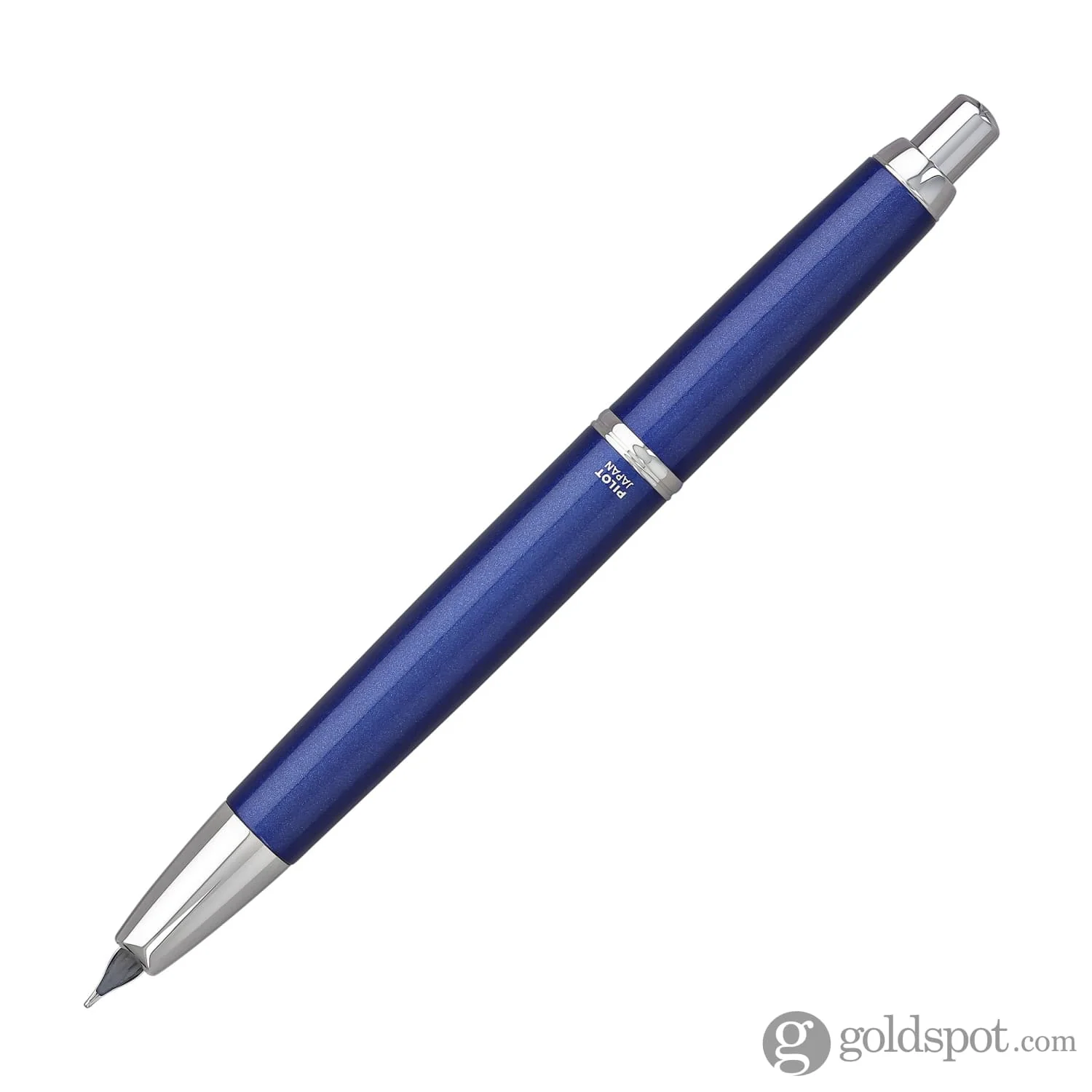 Pilot Vanishing Point Decimo Fountain Pen in Navy - 18K Gold