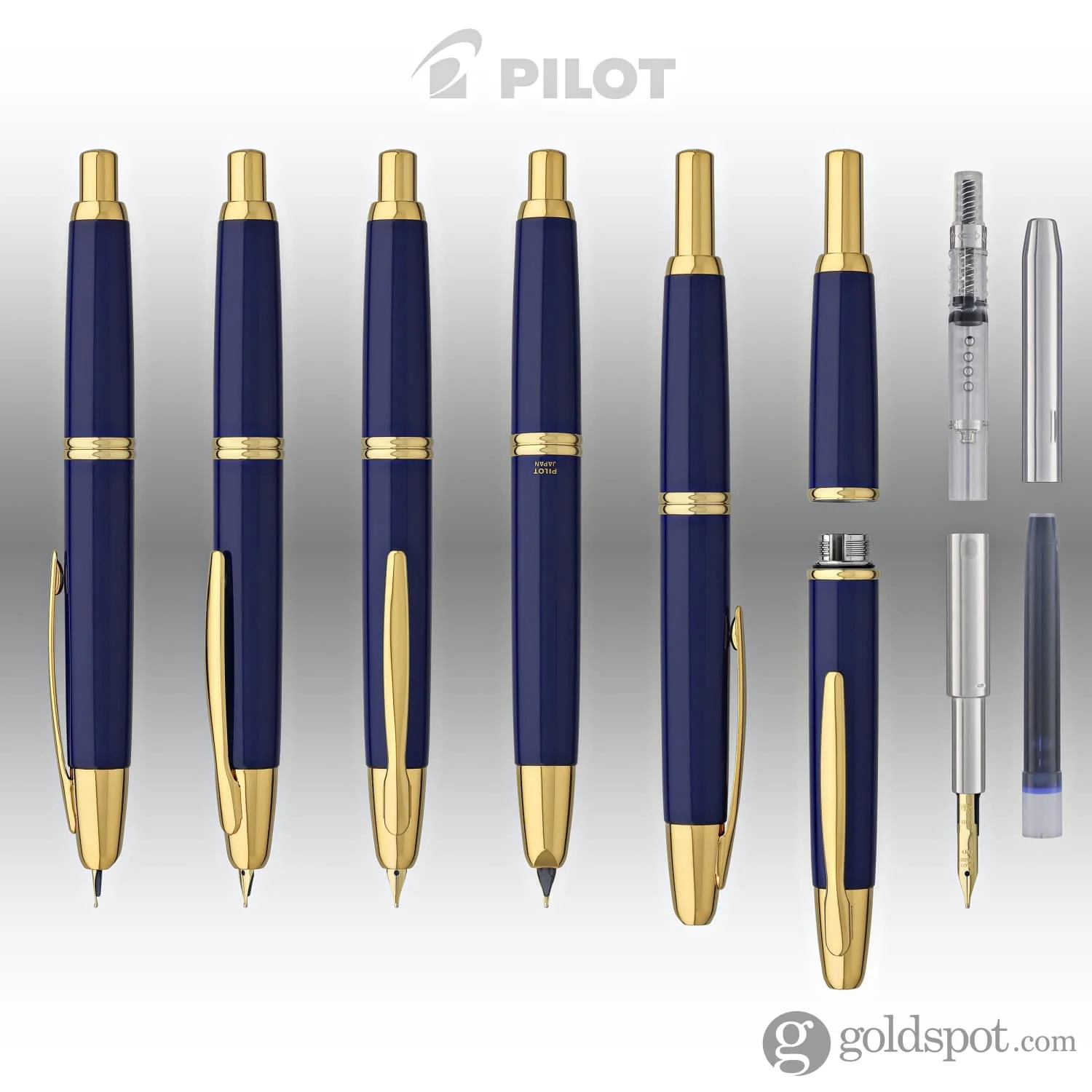 5147-pilot-vanishing-point-fountain-pen-in-blue-gold-18k-gold-7.webp Pilot Vanishing Point Fountain Pen in Blue & Gold - 18K Gold