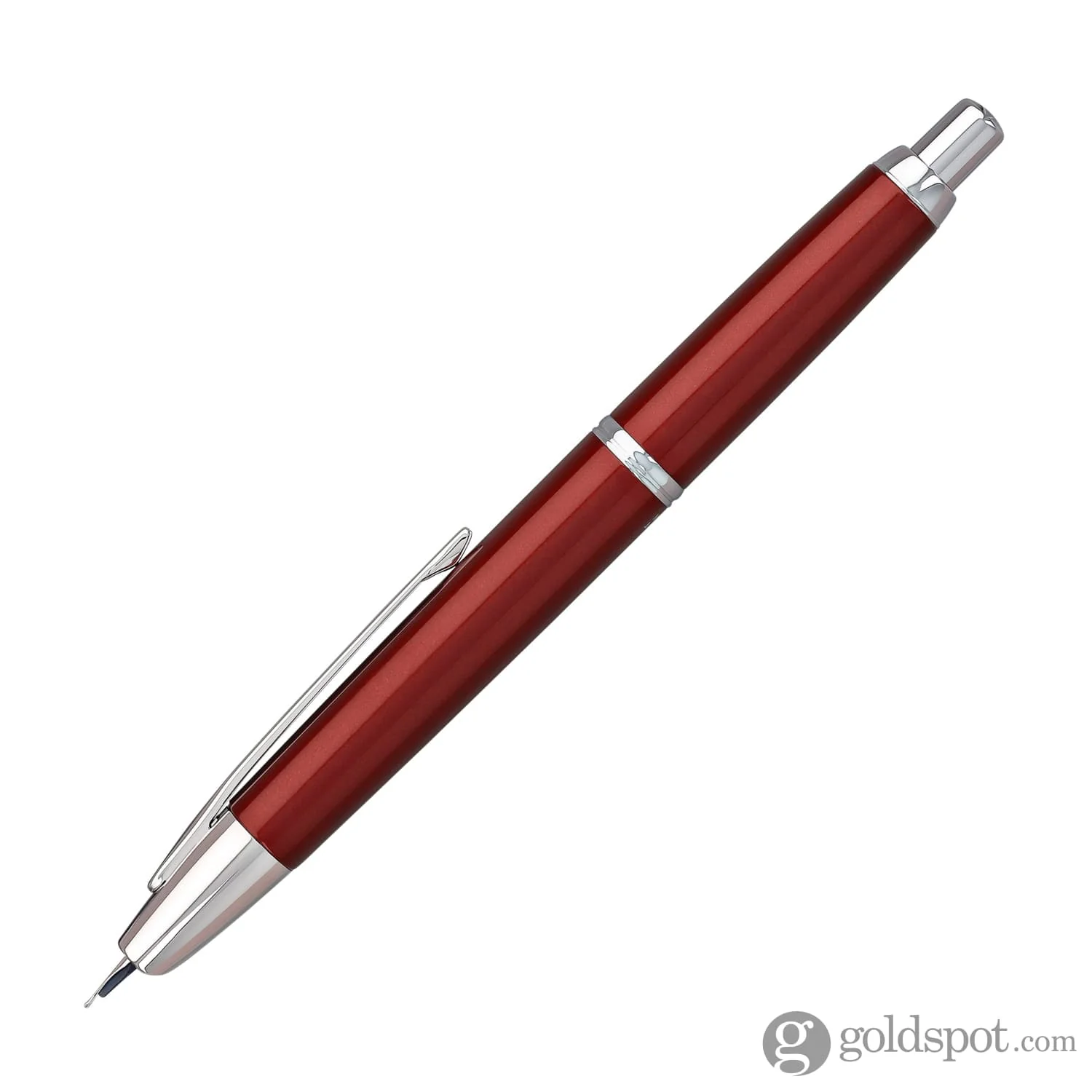 Pilot Vanishing Point Decimo Fountain Pen in Burgundy - 18K Gold