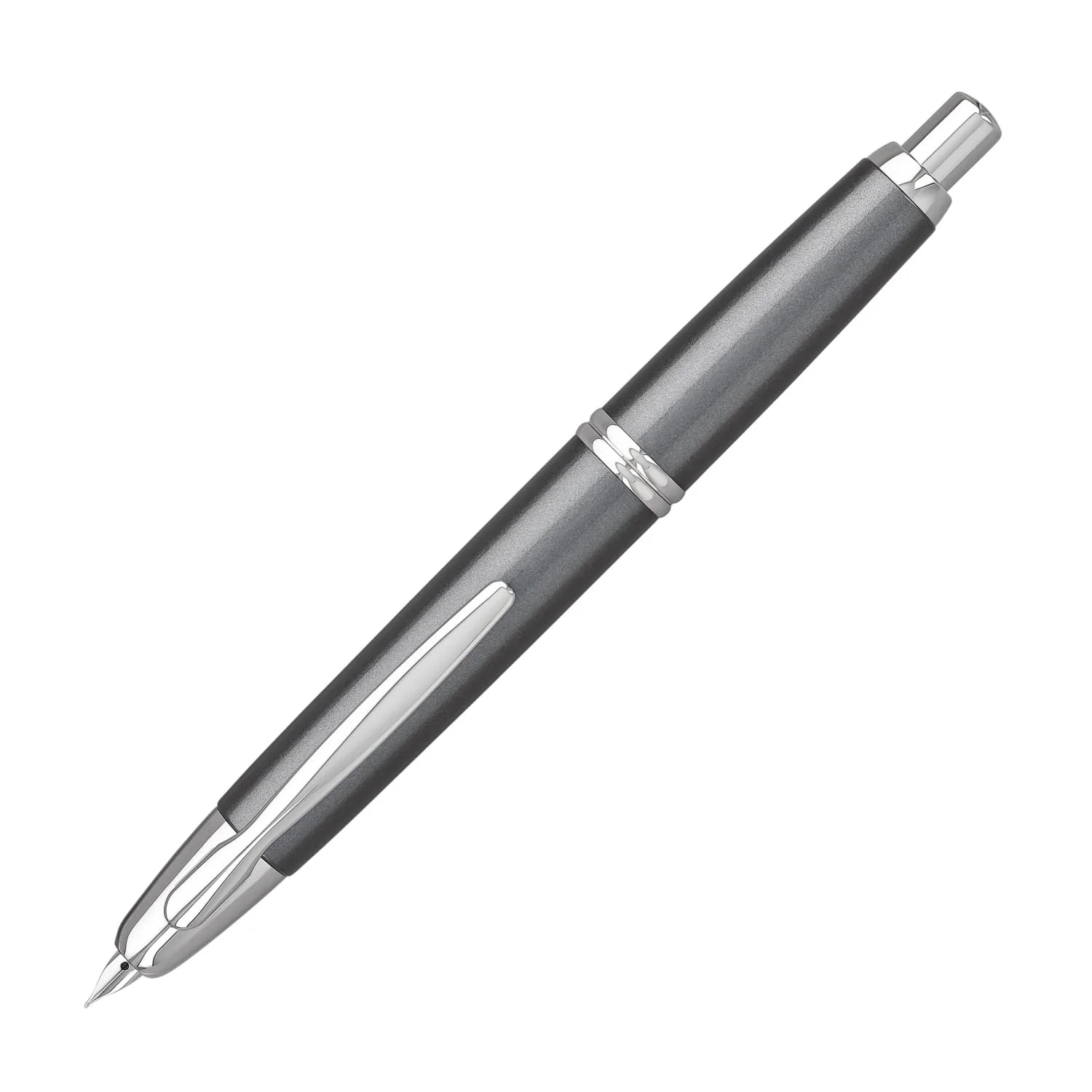 5155-pilot-vanishing-point-fountain-pen-in-gunmetal-gray-rhodium-18k-gold-1.webp Pilot Vanishing Point Fountain Pen in Gunmetal Gray & Rhodium - 18K Gold