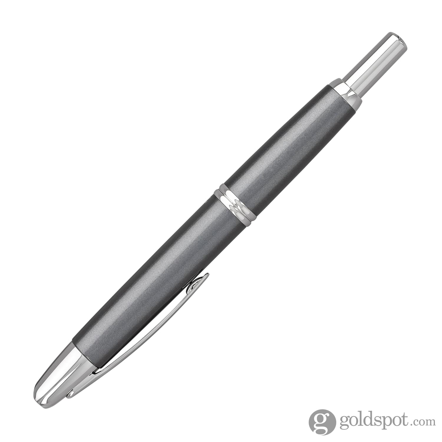 5155-pilot-vanishing-point-fountain-pen-in-gunmetal-gray-rhodium-18k-gold-5.jpg Pilot Vanishing Point Fountain Pen in Gunmetal Gray & Rhodium - 18K Gold