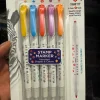 Zebra Mildliner Dual-Tip Stamp Marker in Assorted Colors - Pack of 5