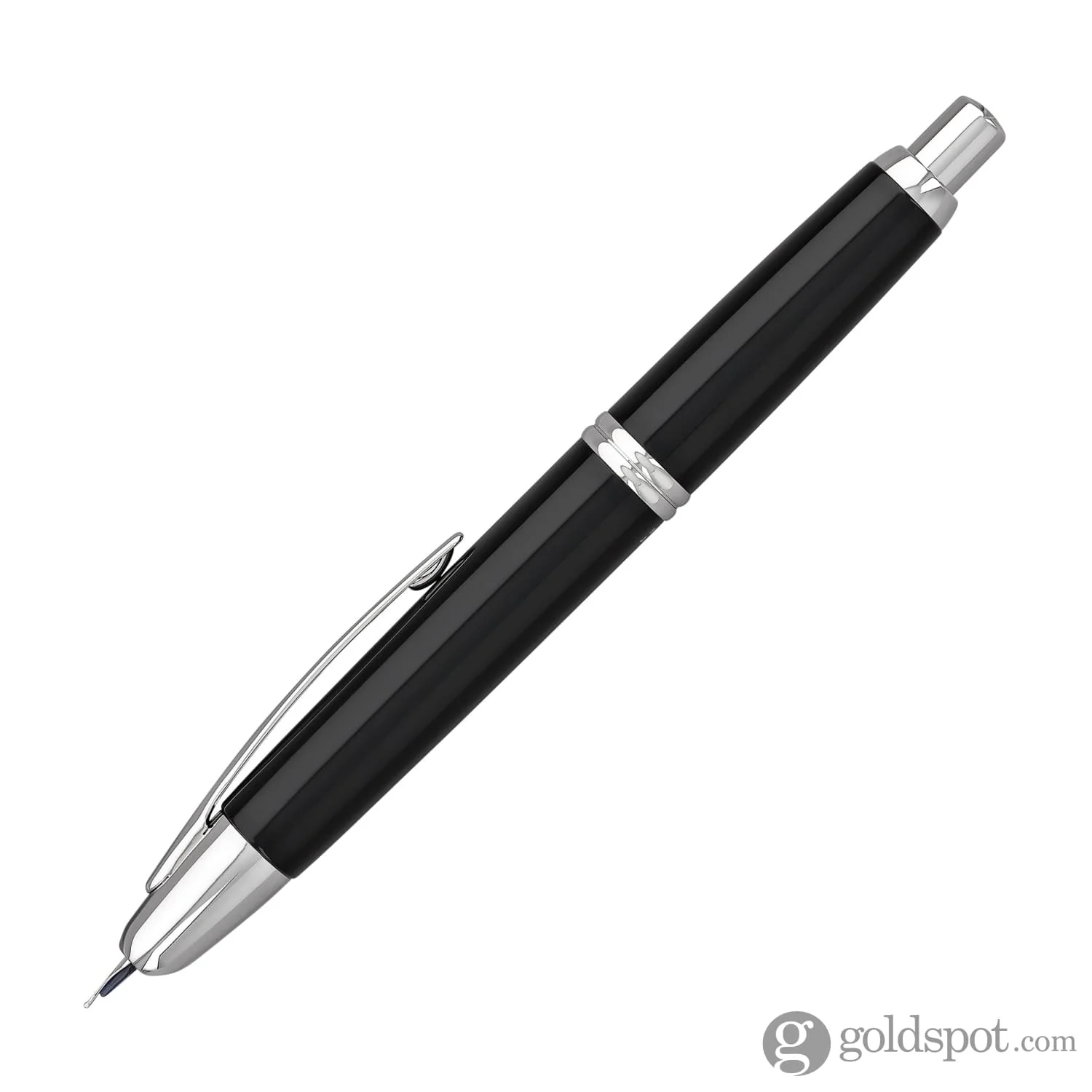 5167-pilot-vanishing-point-fountain-pen-in-black-rhodium-18k-gold-3.webp Pilot Vanishing Point Fountain Pen in Black & Rhodium - 18K Gold