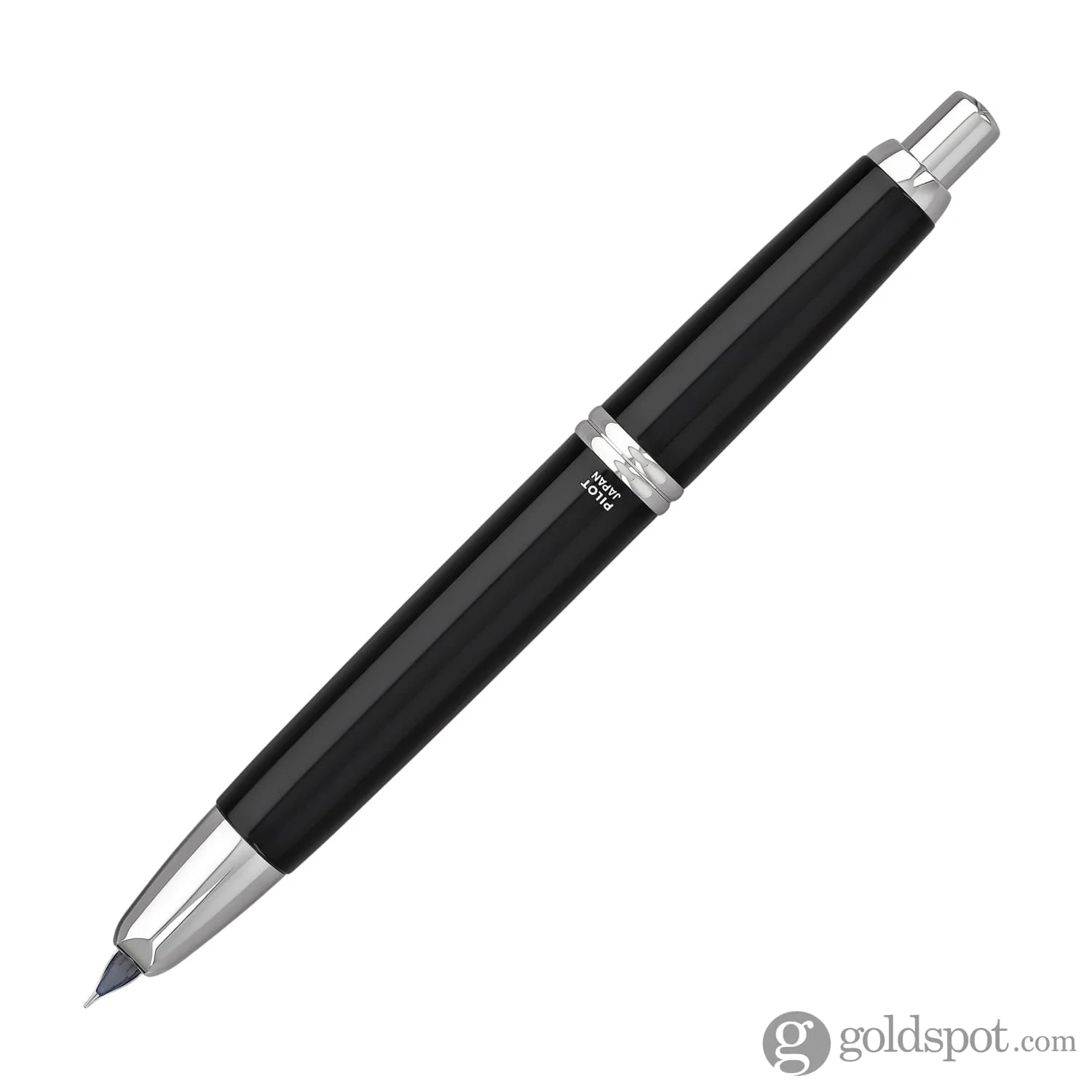 5167-pilot-vanishing-point-fountain-pen-in-black-rhodium-18k-gold-4.webp Pilot Vanishing Point Fountain Pen in Black & Rhodium - 18K Gold