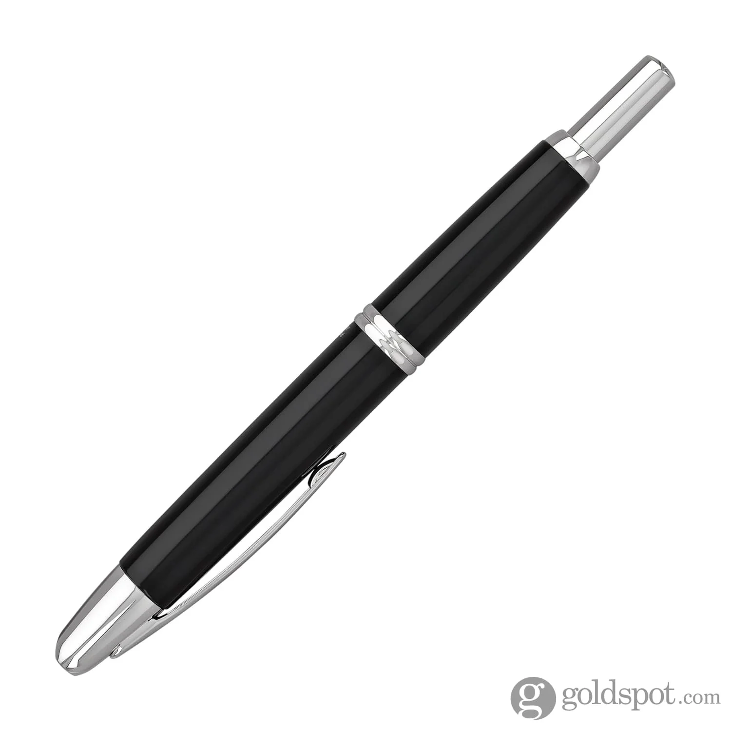 5167-pilot-vanishing-point-fountain-pen-in-black-rhodium-18k-gold-5.webp Pilot Vanishing Point Fountain Pen in Black & Rhodium - 18K Gold