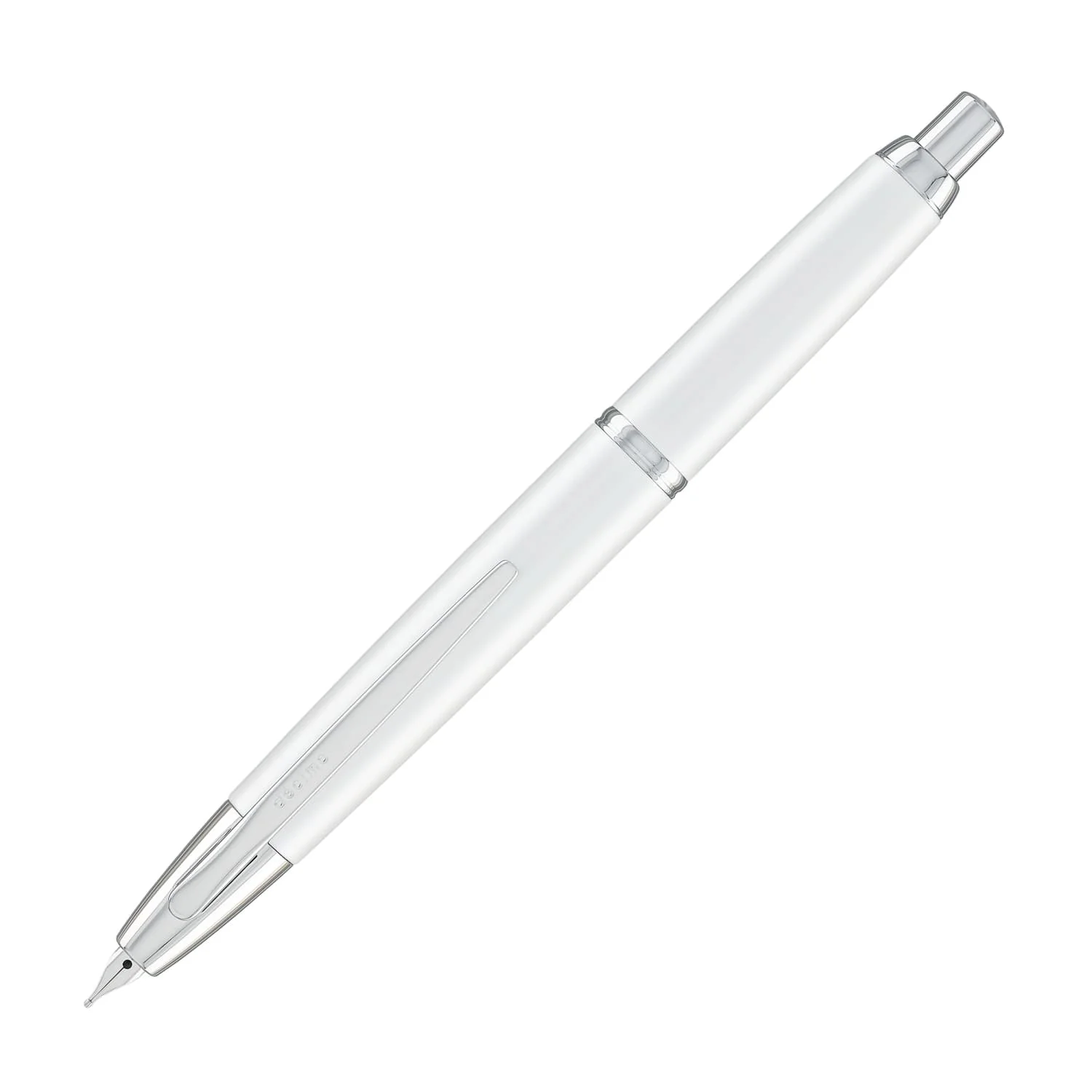 Pilot Vanishing Point Decimo Fountain Pen in White - 18K Gold