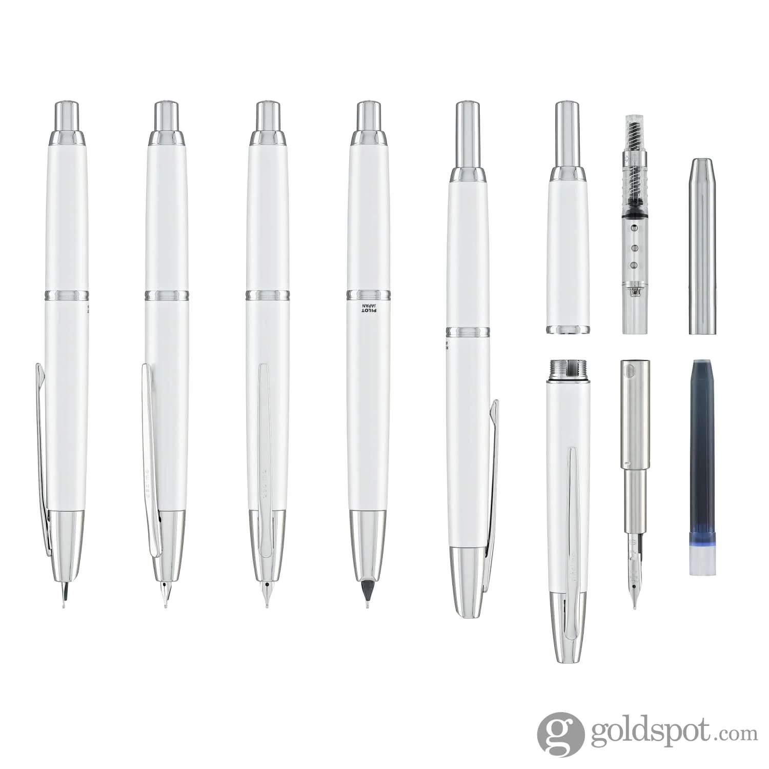 5173-pilot-vanishing-point-decimo-fountain-pen-in-white-18k-gold-6.webp Pilot Vanishing Point Decimo Fountain Pen in White - 18K Gold