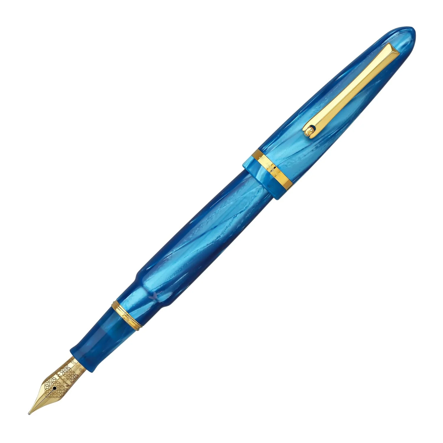 5181-montegrappa-venetia-fountain-pen-in-turquoise-celluloid-with-18kt-gold-nib-limited-edition-1.webp Montegrappa Venetia Fountain Pen in Turquoise Celluloid with 18kt gold nib - Limited Edition