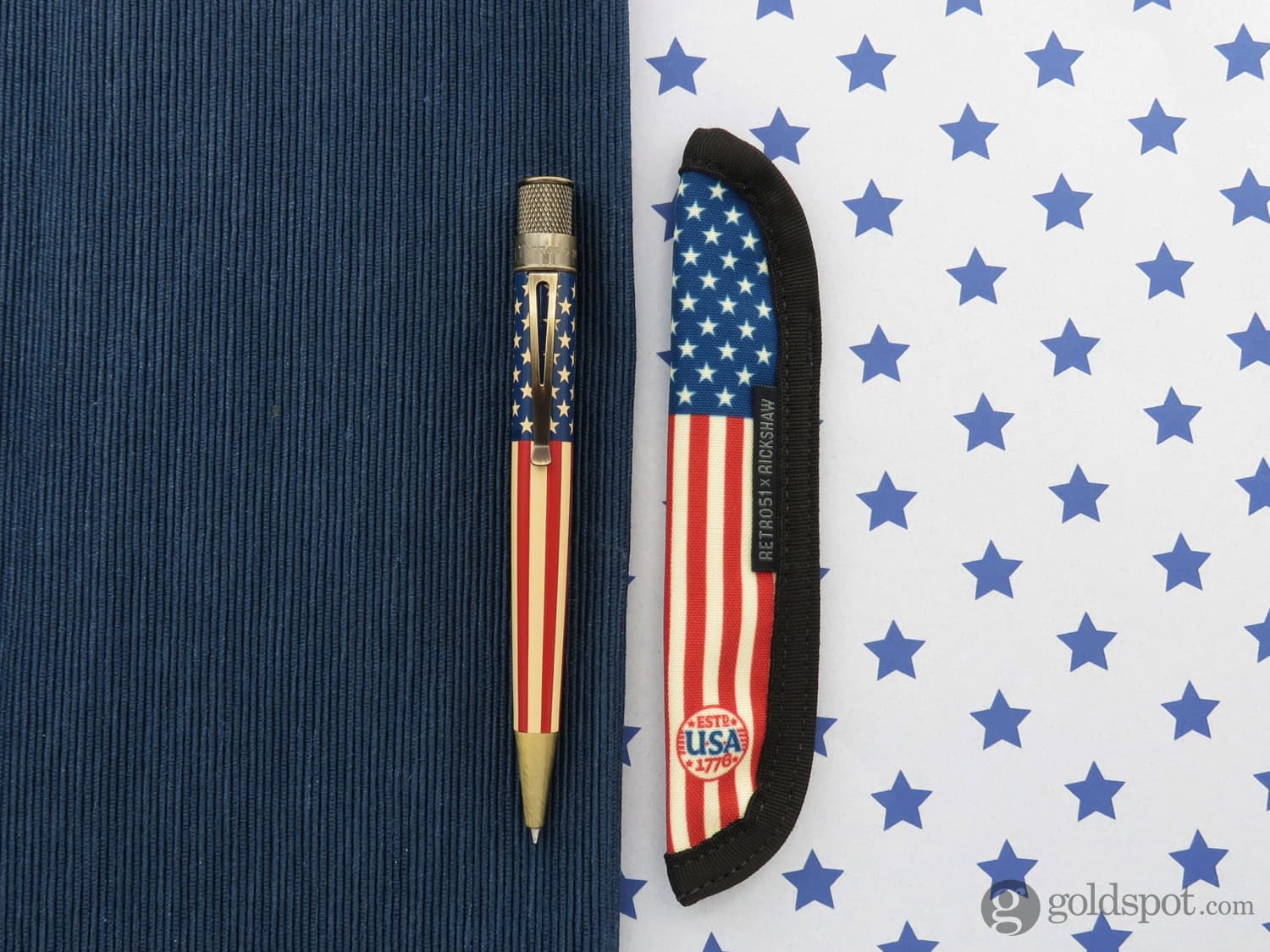 519-rickshaw-bagworks-solo-pen-sleeve-in-retro-51-tribute-250-flag-2.jpg Rickshaw Bagworks Solo Pen Sleeve in Retro 51 Tribute 250 Flag