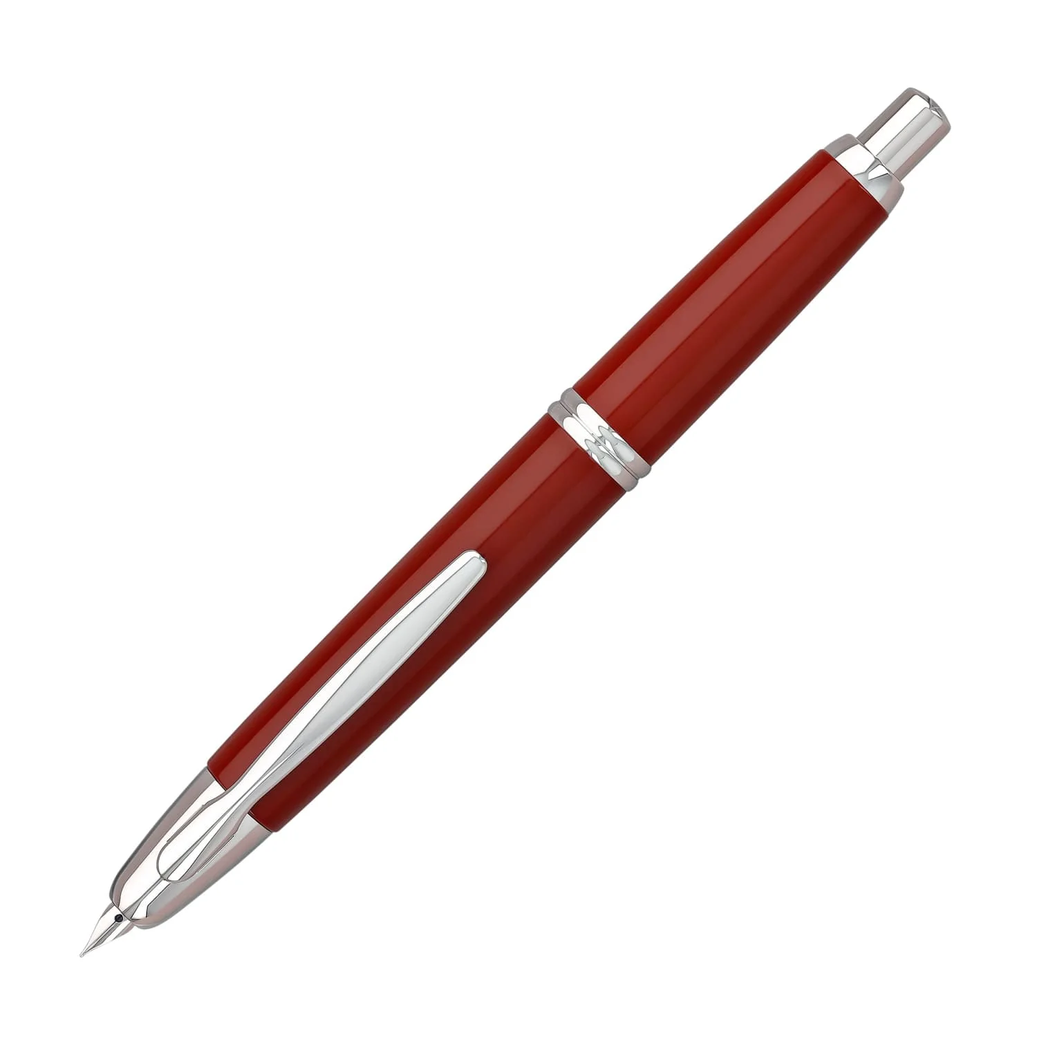 5203-pilot-vanishing-point-fountain-pen-in-red-rhodium-18k-gold-1.webp Pilot Vanishing Point Fountain Pen in Red & Rhodium - 18K Gold