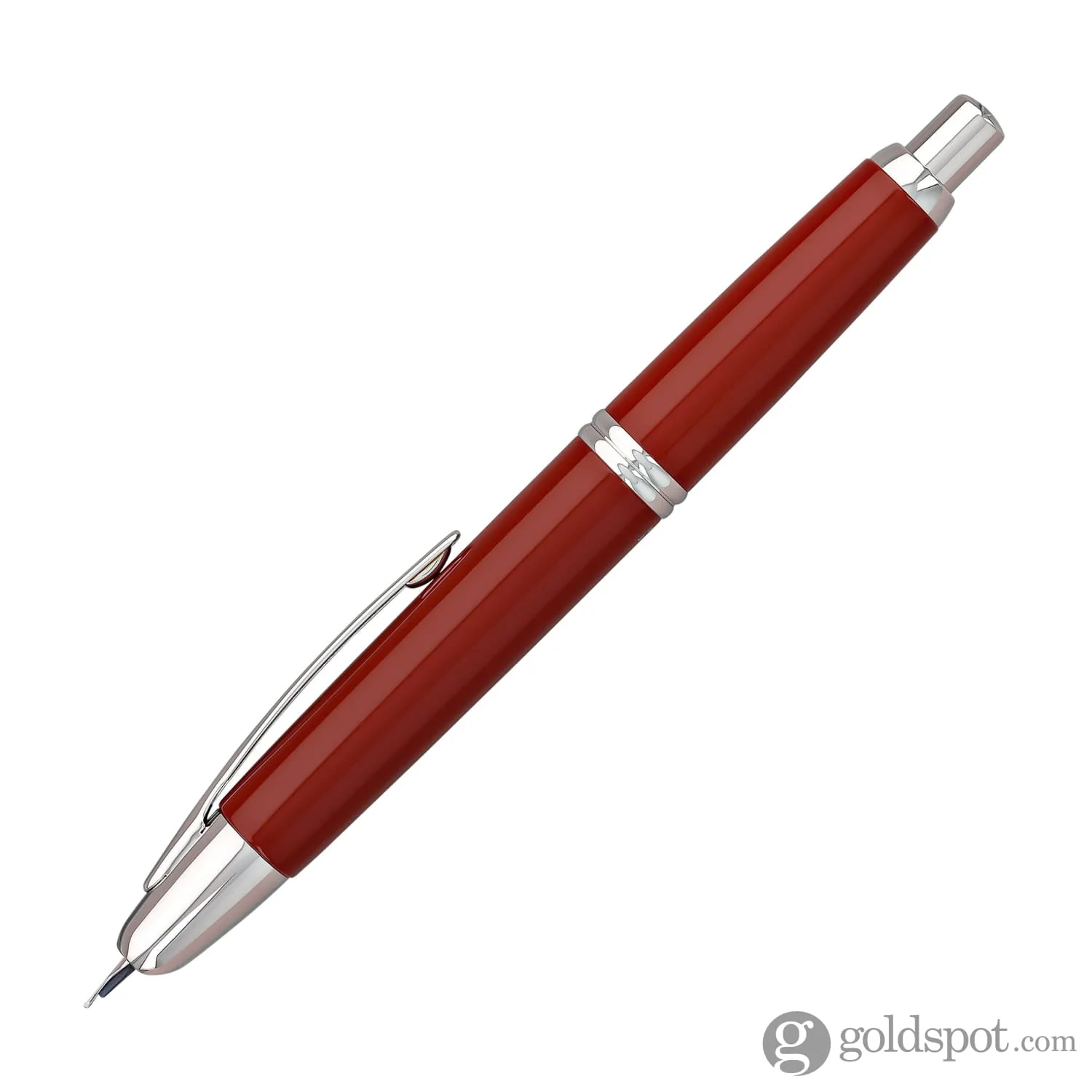 5203-pilot-vanishing-point-fountain-pen-in-red-rhodium-18k-gold-3.webp Pilot Vanishing Point Fountain Pen in Red & Rhodium - 18K Gold