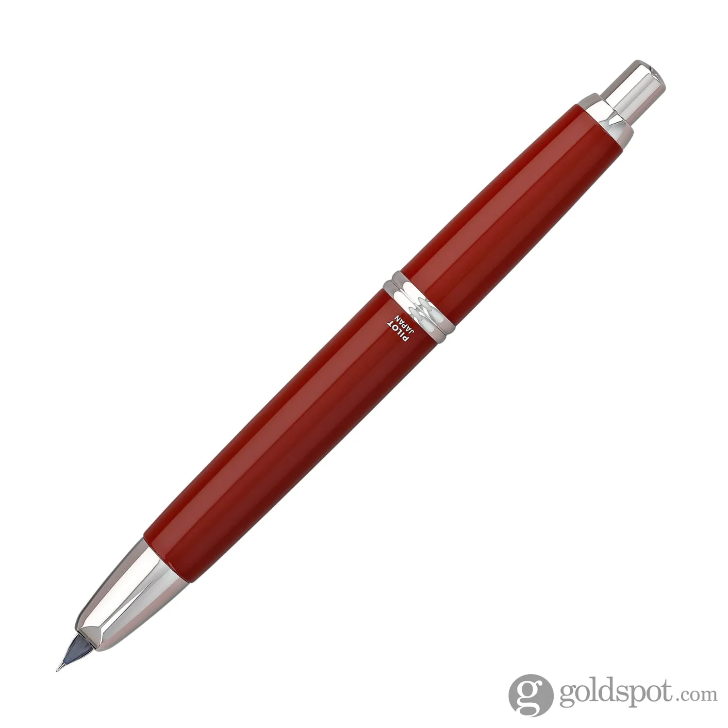 5203-pilot-vanishing-point-fountain-pen-in-red-rhodium-18k-gold-4.webp Pilot Vanishing Point Fountain Pen in Red & Rhodium - 18K Gold