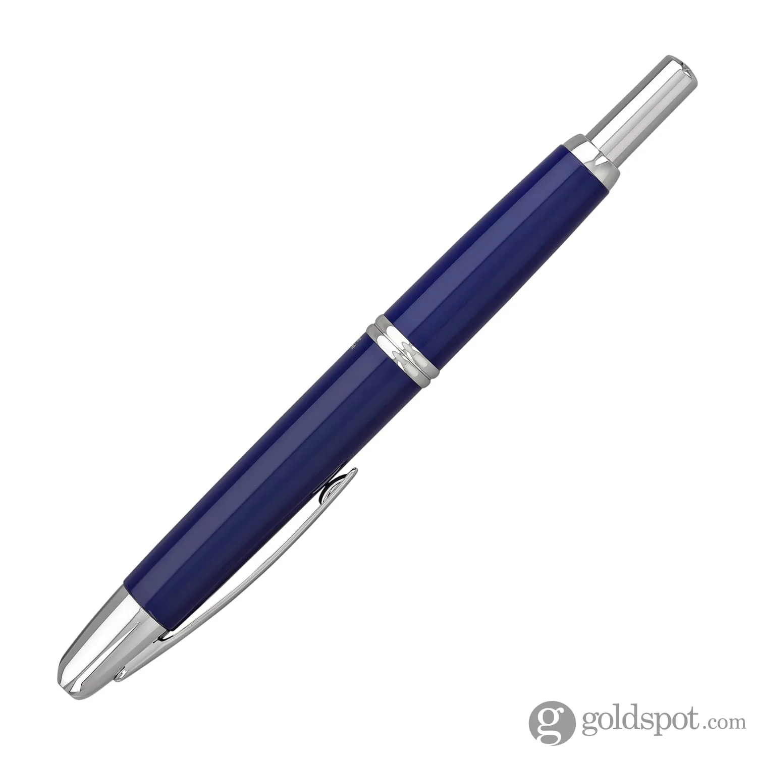 5207-pilot-vanishing-point-fountain-pen-in-blue-rhodium-18k-gold-5.webp Pilot Vanishing Point Fountain Pen in Blue & Rhodium - 18K Gold