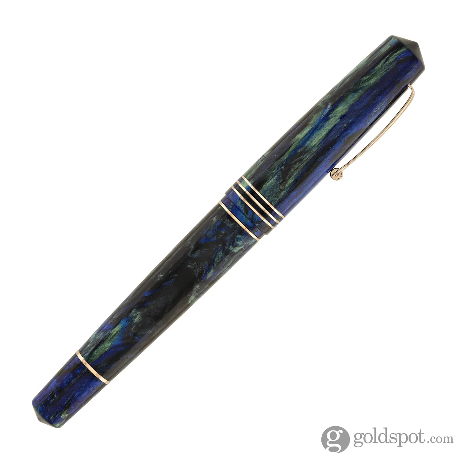 Leonardo Momento Zero Grande 2.0 Fountain Pen in Fiordaliso Blue with Rose Gold Trim
