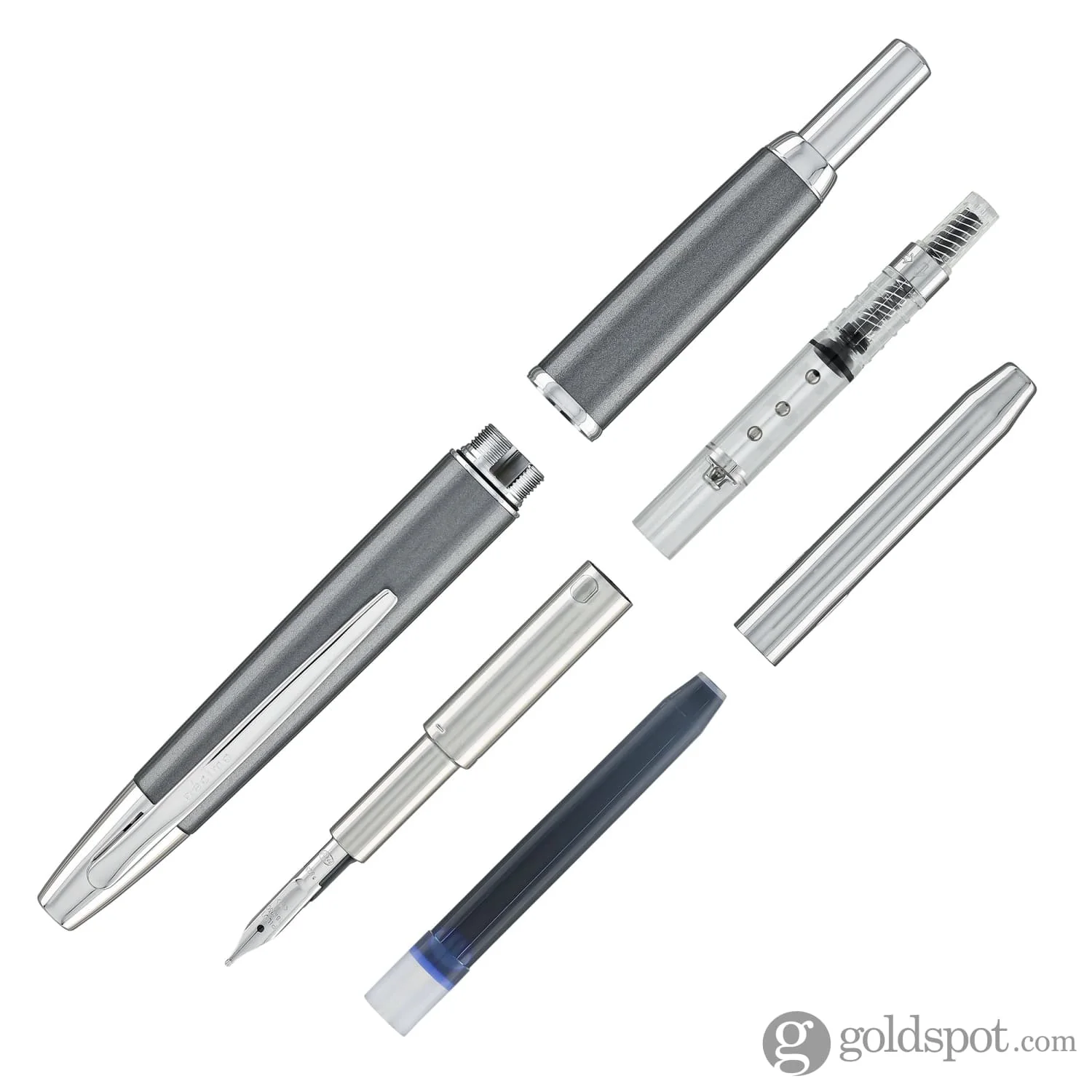 5224-pilot-vanishing-point-decimo-fountain-pen-in-dark-grey-18k-gold-5.webp Pilot Vanishing Point Decimo Fountain Pen in Dark Grey - 18K Gold