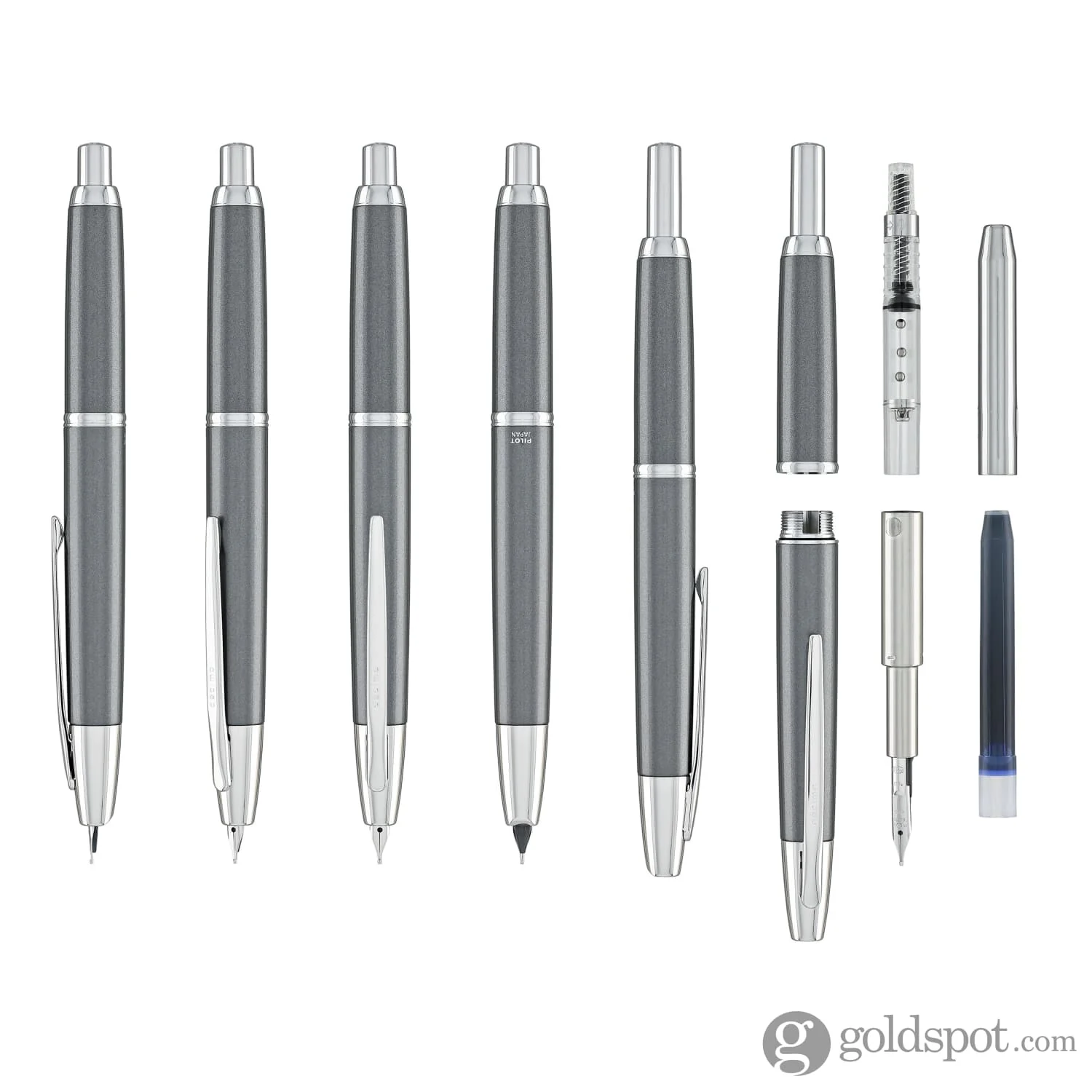 5224-pilot-vanishing-point-decimo-fountain-pen-in-dark-grey-18k-gold-6.webp Pilot Vanishing Point Decimo Fountain Pen in Dark Grey - 18K Gold