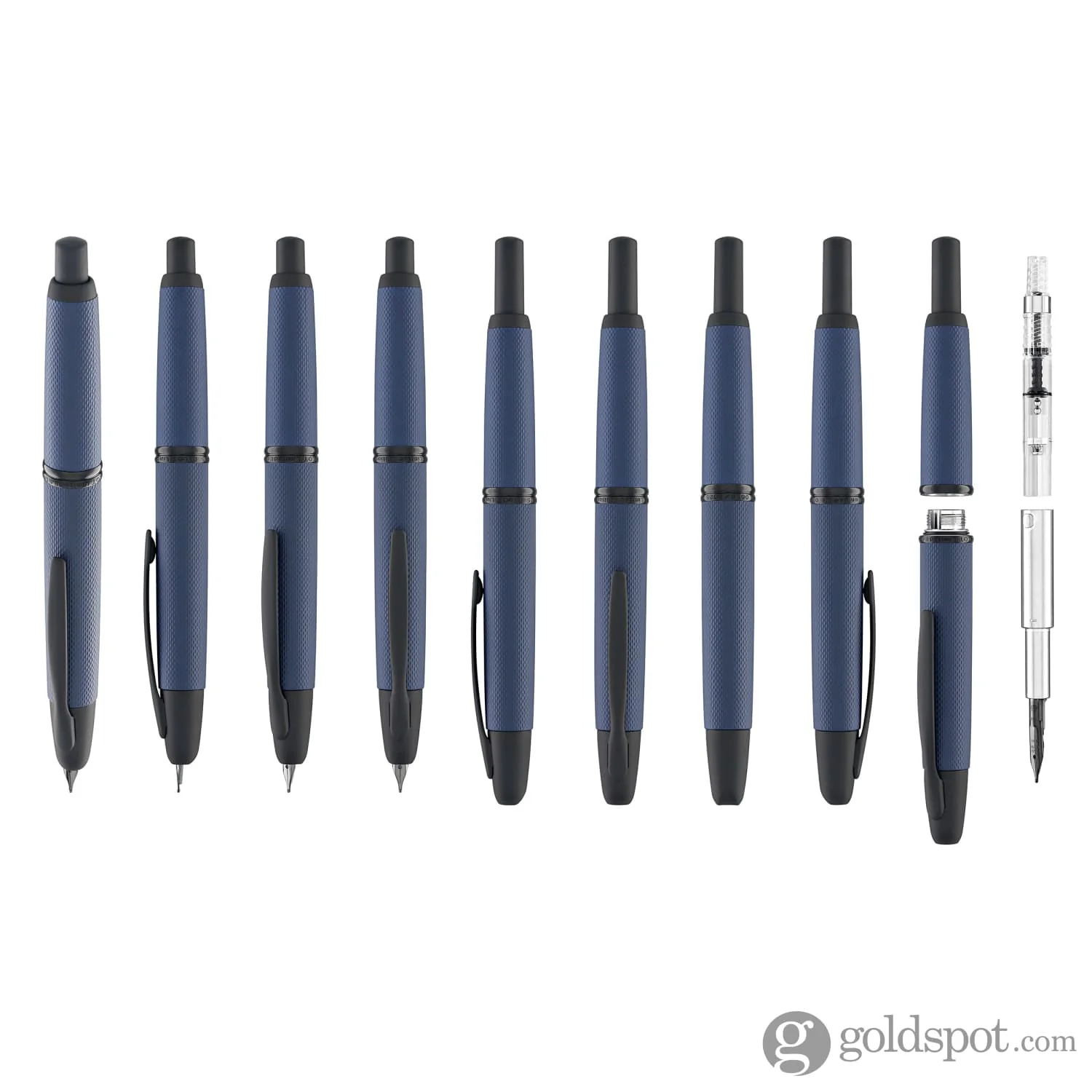 Pilot Vanishing Point 2025 Limited Edition Fountain Pen in Link Midnight - Medium 18K Gold Nib