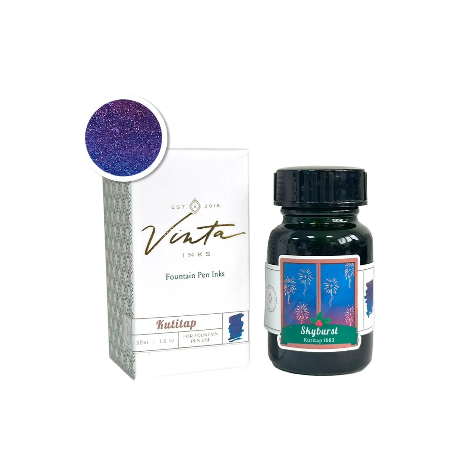 Vinta Inks Seasonal Bottled Ink in Skyburst [Kutitap 1983] - 30mL