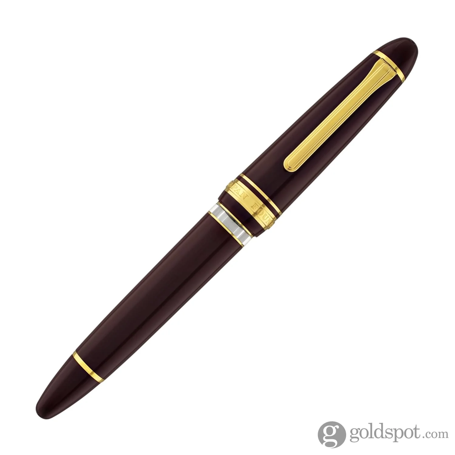 Sailor 1911 Large Realo Fountain Pen in Maroon with Gold Trim - 21K Gold