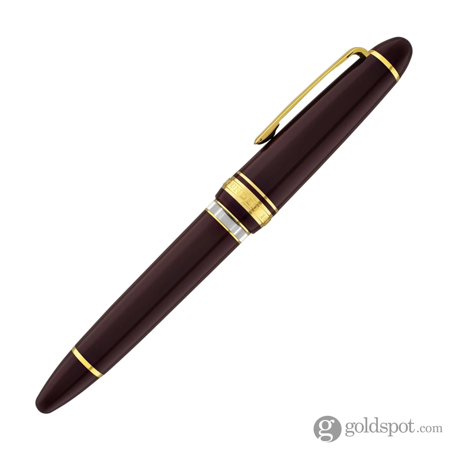 Sailor 1911 Large Realo Fountain Pen in Maroon with Gold Trim - 21K Gold
