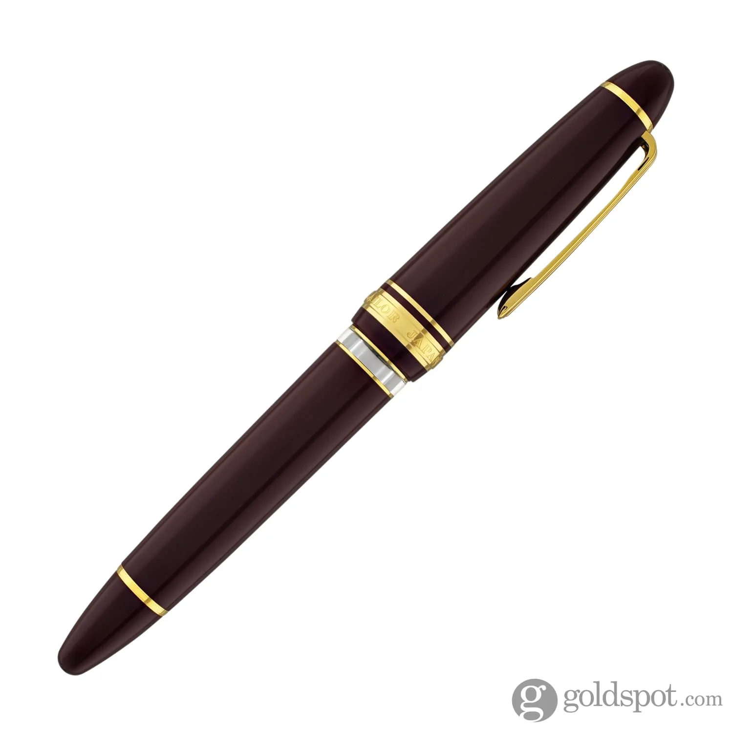 Sailor 1911 Large Realo Fountain Pen in Maroon with Gold Trim - 21K Gold