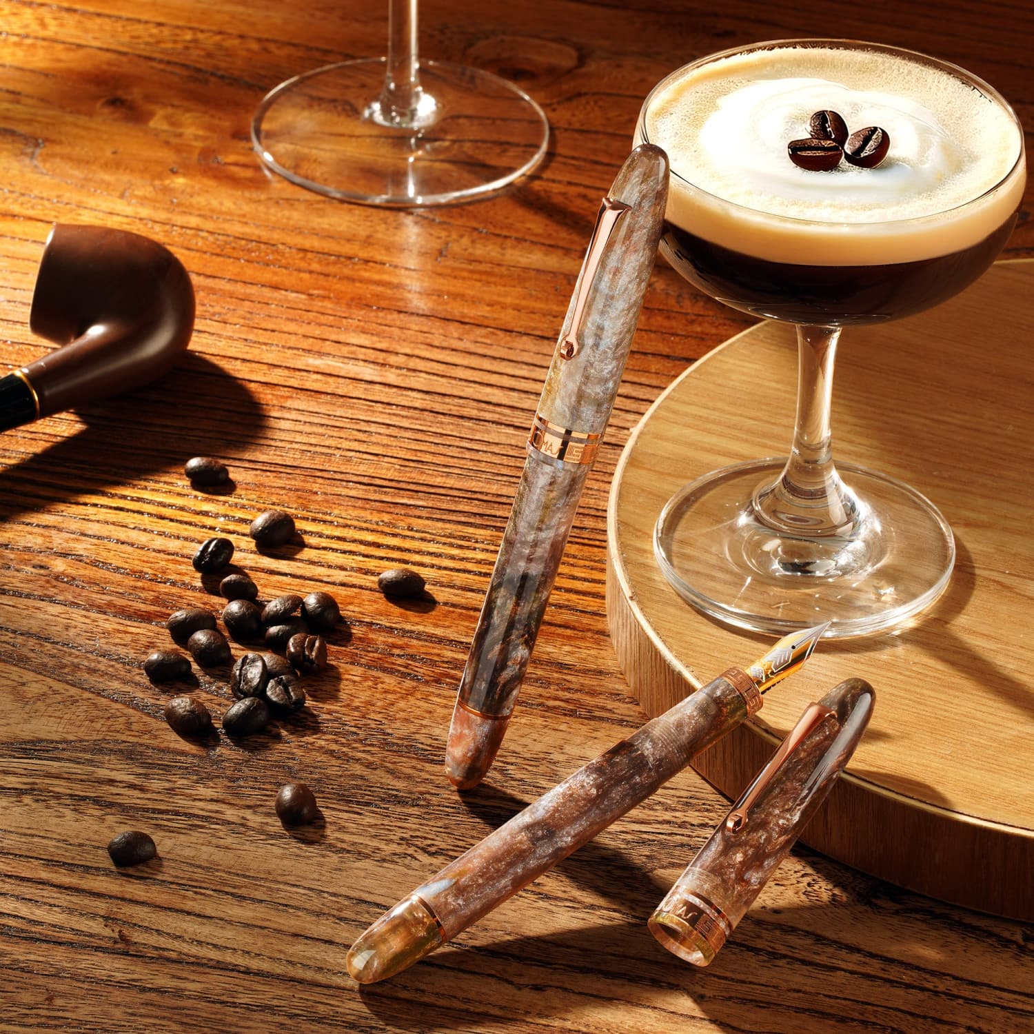 5296-omas-ogiva-cocktail-series-fountain-pen-in-espresso-martini-with-brown-trim-limited-edition-1.jpg Omas Ogiva Cocktail Series Fountain Pen in Espresso Martini with Brown Trim - Limited Edition