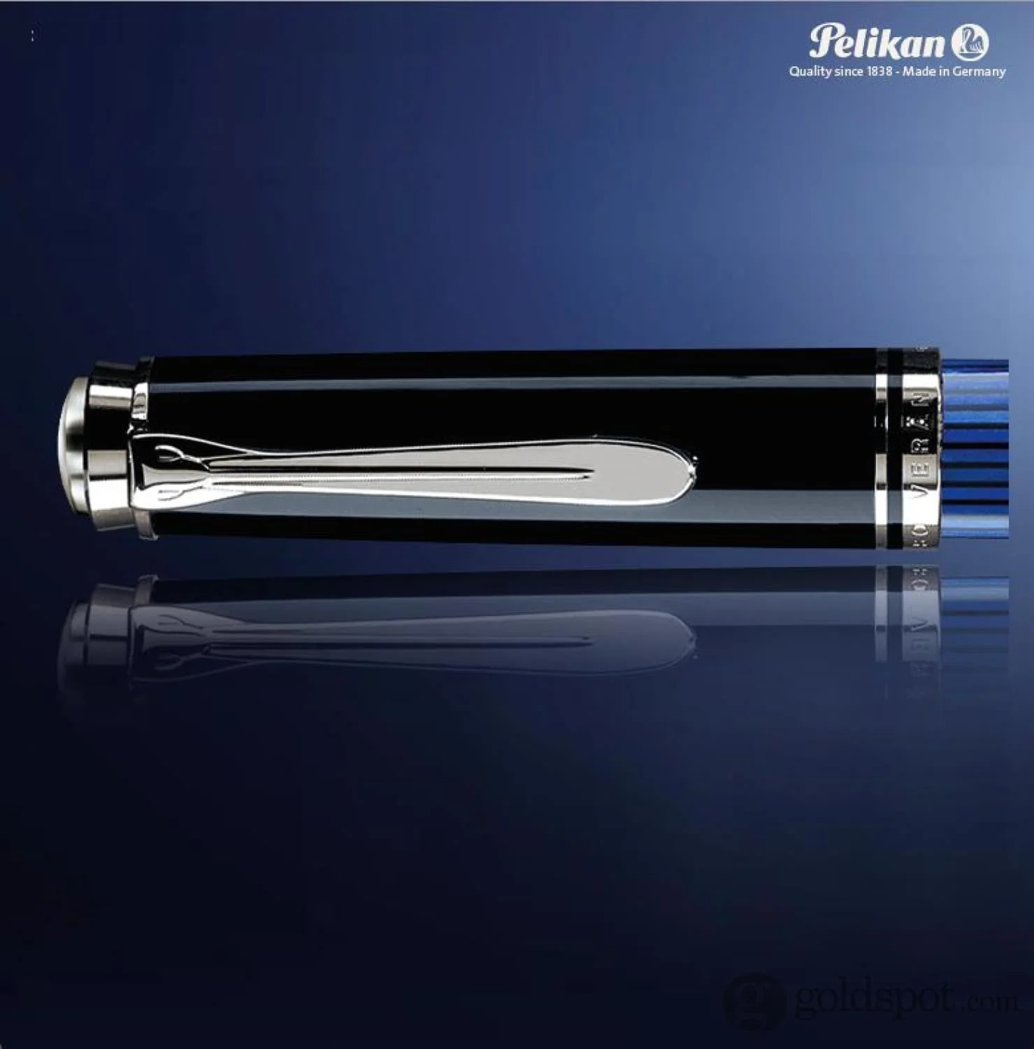 5314-pelikan-souveran-m805-fountain-pen-in-black-blue-with-silver-trim-18k-gold-12.webp Pelikan Souveran M805 Fountain Pen in Black & Blue with Silver Trim - 18K Gold