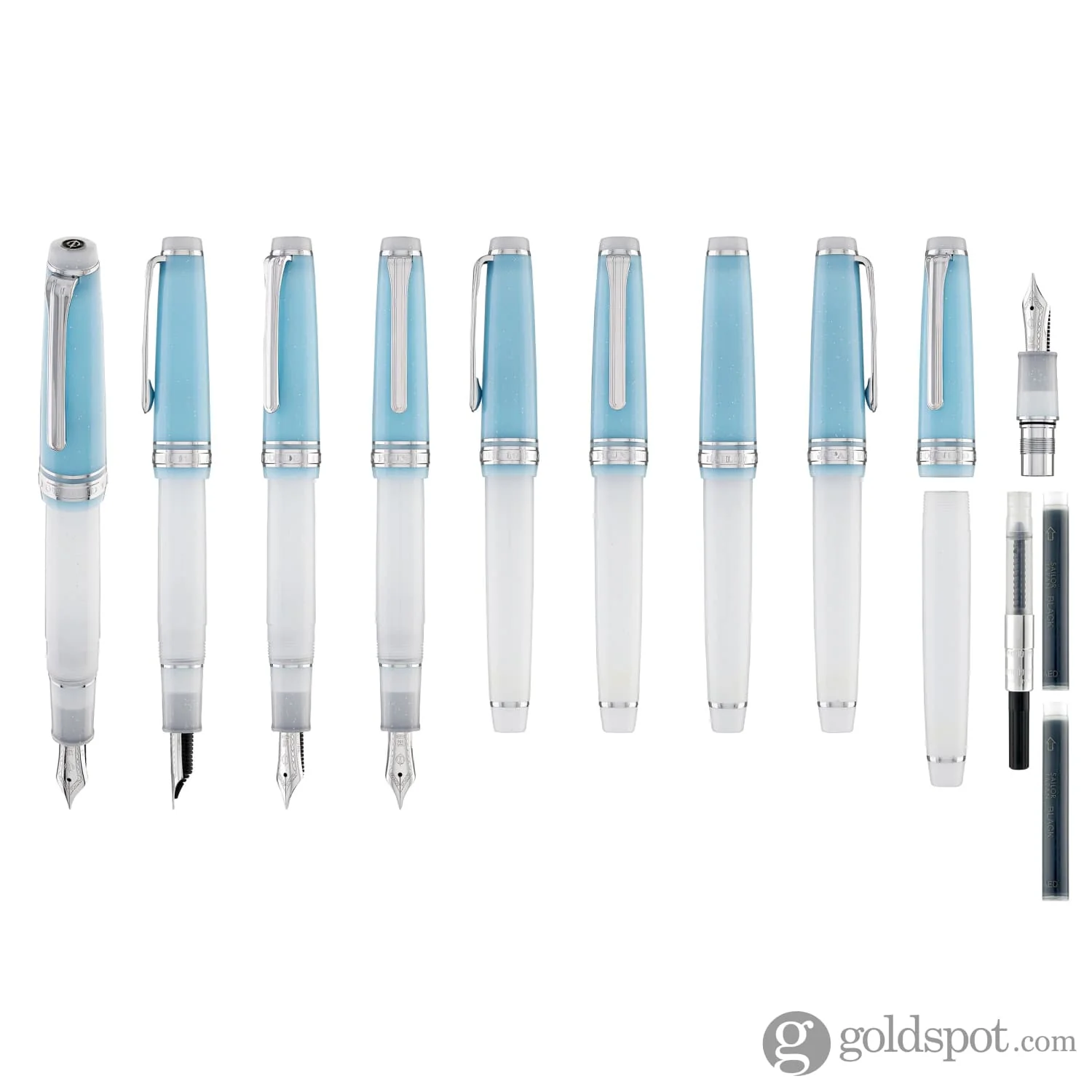 Sailor Pro Gear Slim Fountain Pen in Sapporo Snow Festival - 14K Gold Limited Edition