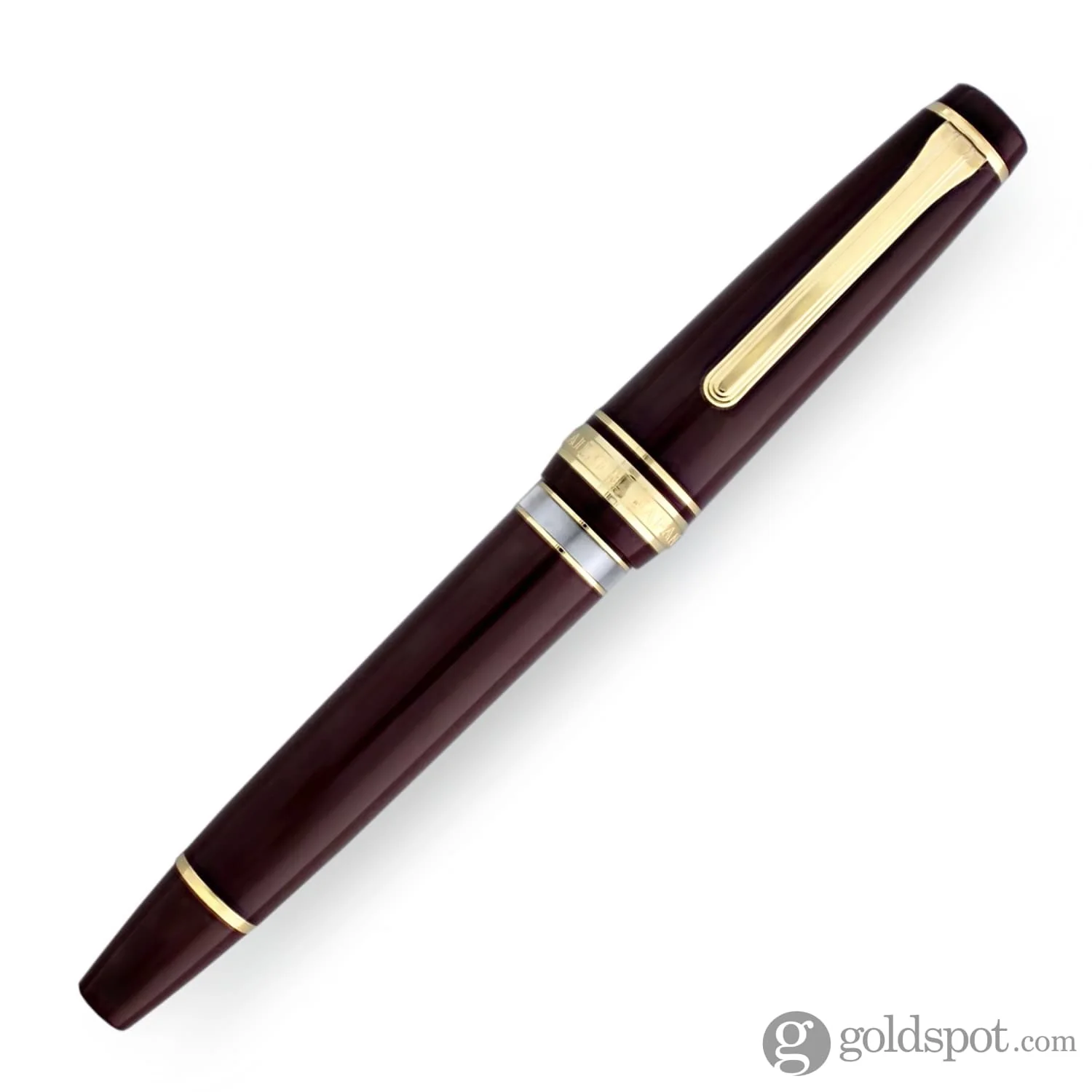 Sailor Pro Gear Realo Fountain Pen in Maroon with Gold Trim - 21K Gold