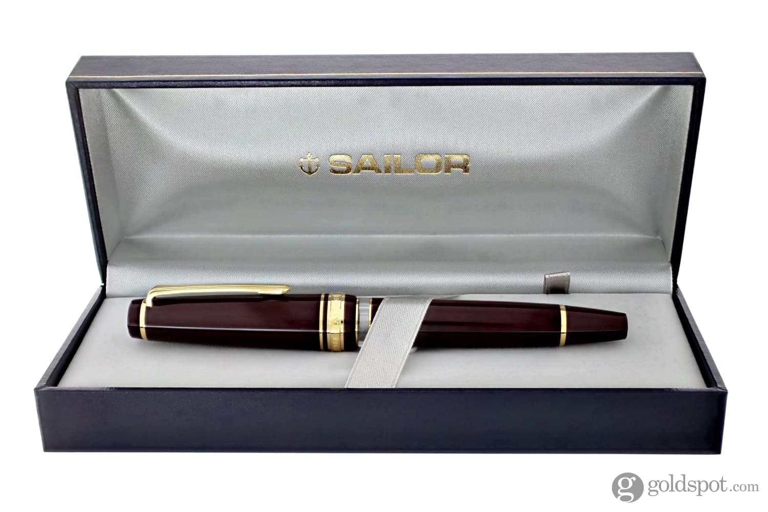 Sailor Pro Gear Realo Fountain Pen in Maroon with Gold Trim - 21K Gold