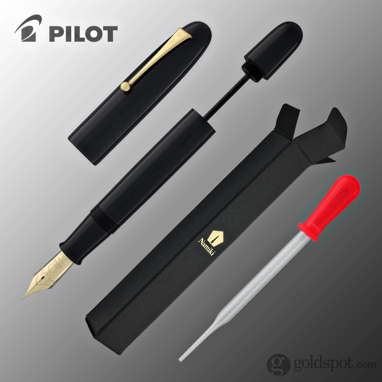 Namiki Emperor Fountain Pen in Urushi Black - 18K Gold