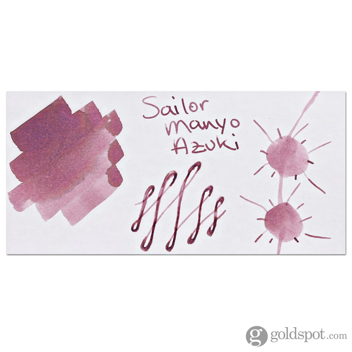 Sailor Pro Gear Slim Fountain Pen in Manyo #3 Series Red Bean - 14K Gold Nib and Azuki Bottled Ink - 50mL