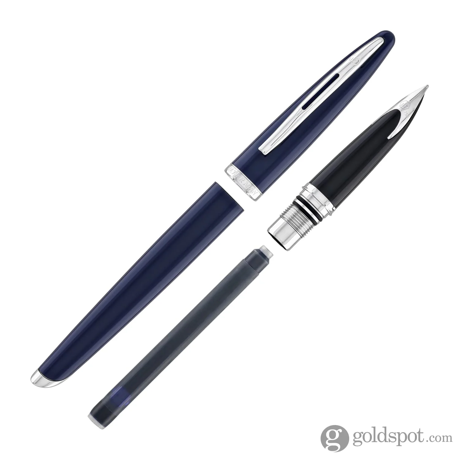 5383-waterman-carene-2024-fountain-pen-in-blue-with-palladium-trim-18k-gold-7.webp Waterman Carene 2024 Fountain Pen in Blue with Palladium Trim - 18K Gold