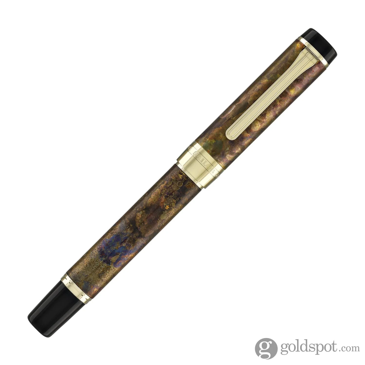 5410-sailor-cylint-fountain-pen-in-brown-patina-hanmon-kujiyaku-with-gold-ip-trim-21kt-gold-nib-4.webp Sailor Cylint Fountain Pen in Brown Patina Hanmon-Kujiyaku with Gold IP Trim - 21kt Gold Nib
