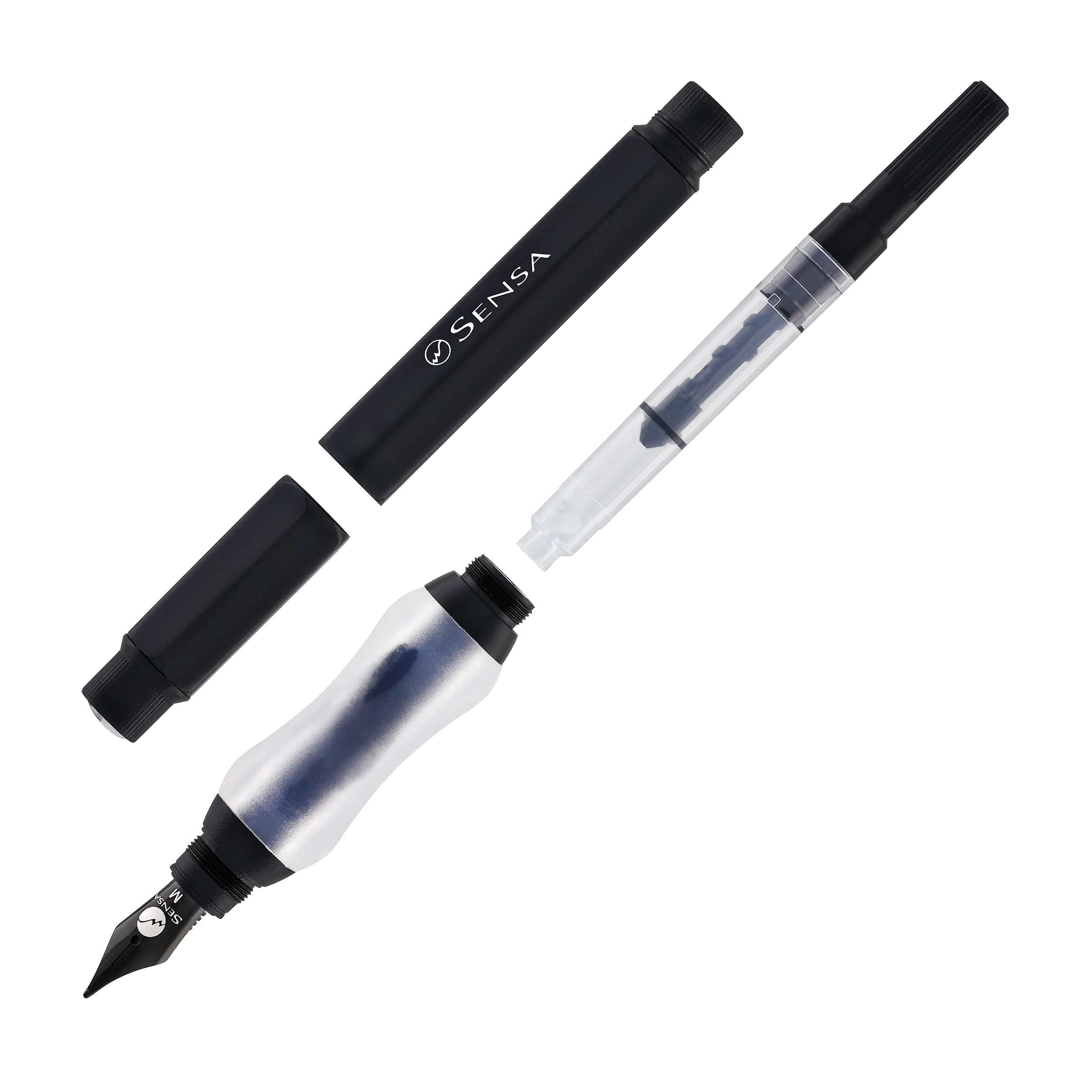 Sensa Sensagraph Fountain Pen in Raven Black
