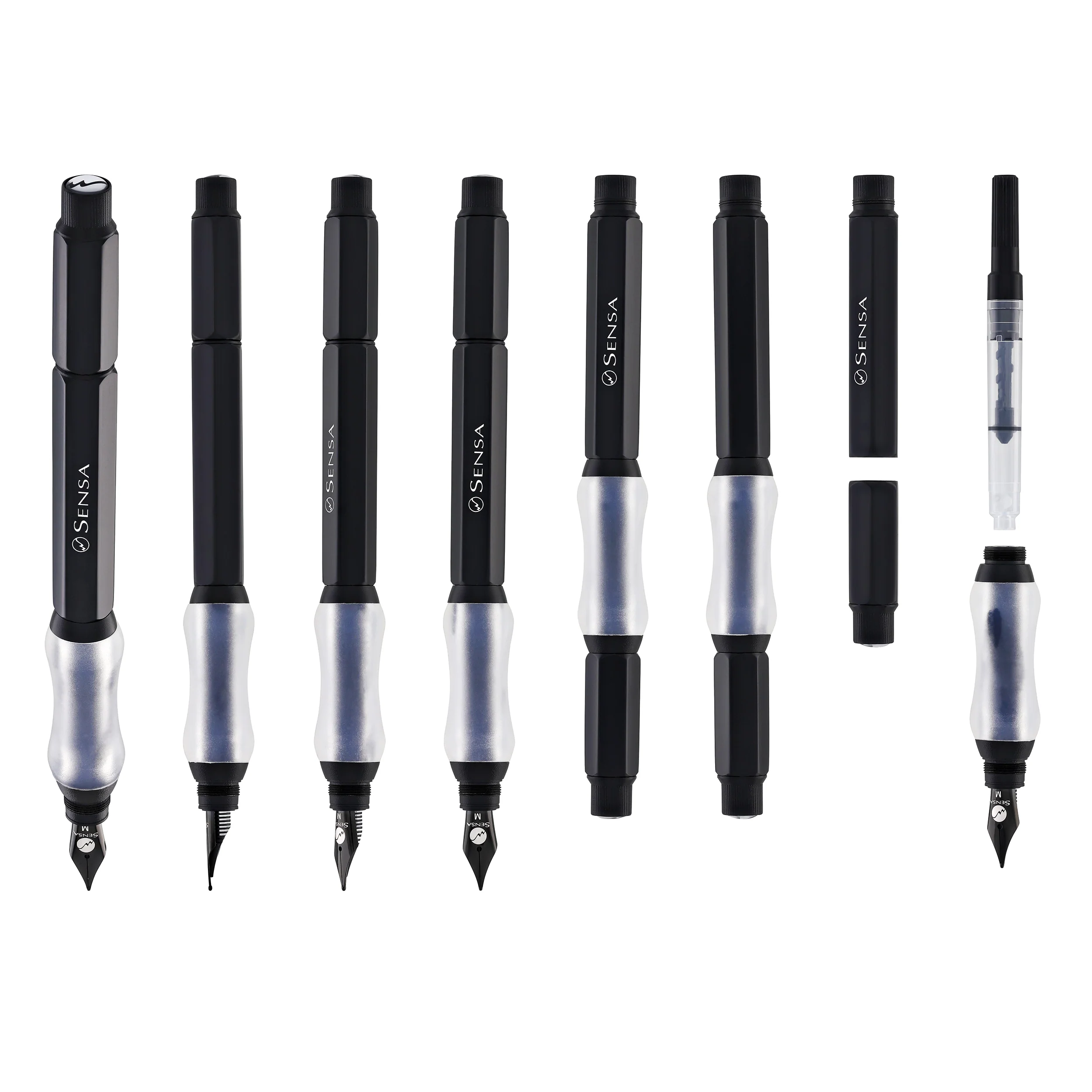 Sensa Sensagraph Fountain Pen in Raven Black